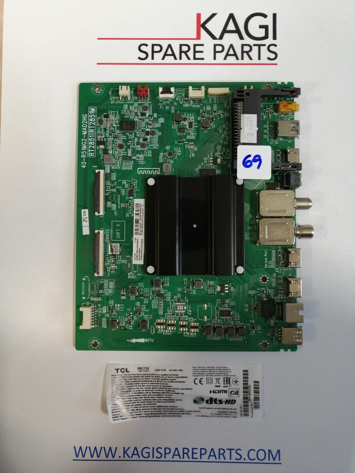 MAIN TCL 40-R51MG2-MAD 2HG PER TCL 50C725 NUOVA ORIGINALE