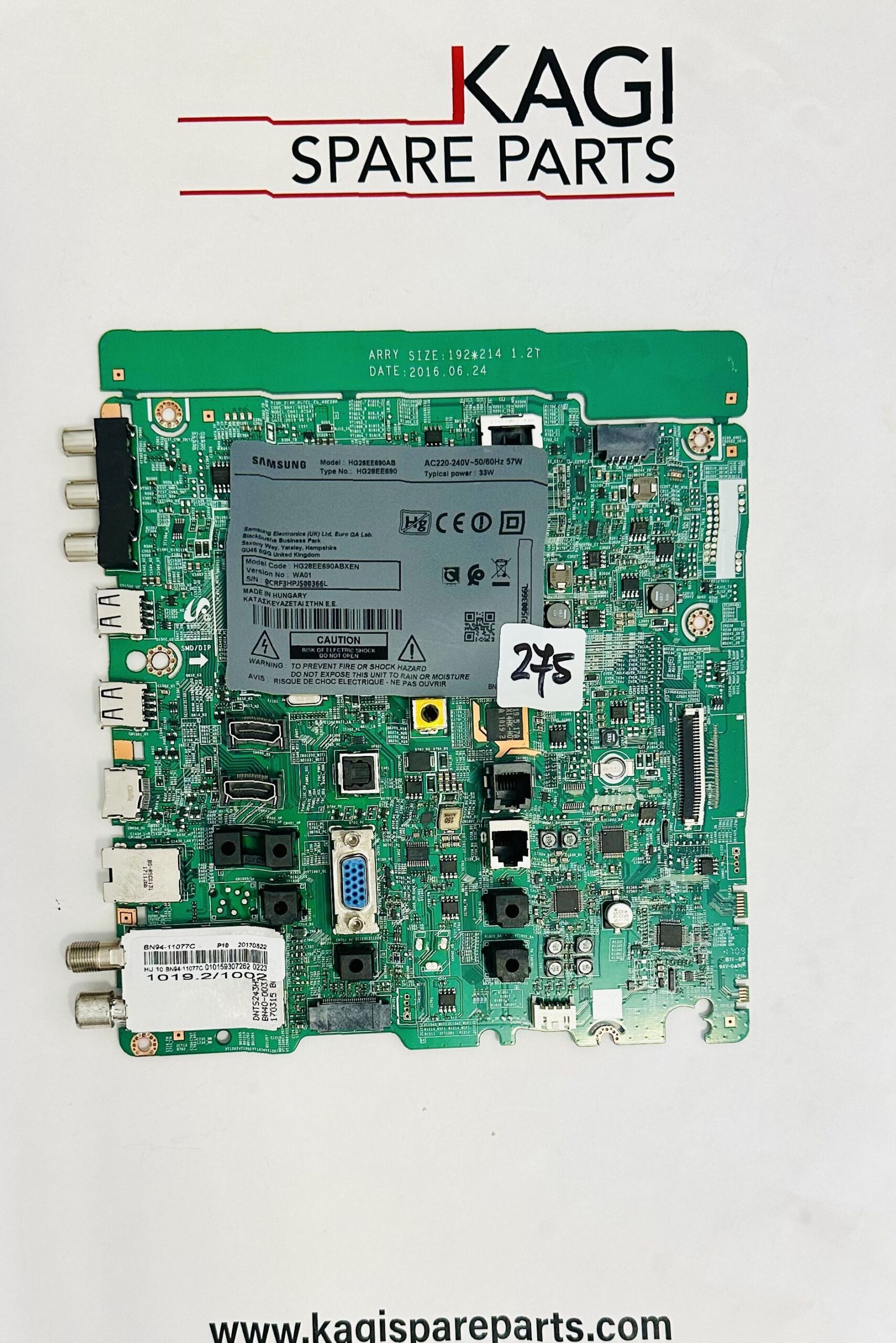 MAIN SAMSUNG BN68-06708G MODEL HG28EE690AB NUOVA ORIGINALE