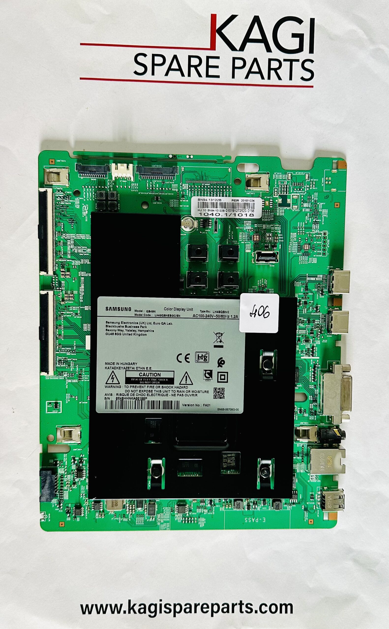 MAIN SAMSUNG BN68-06708G MODEL LH49QBNEBGC NUOVA ORIGINALE