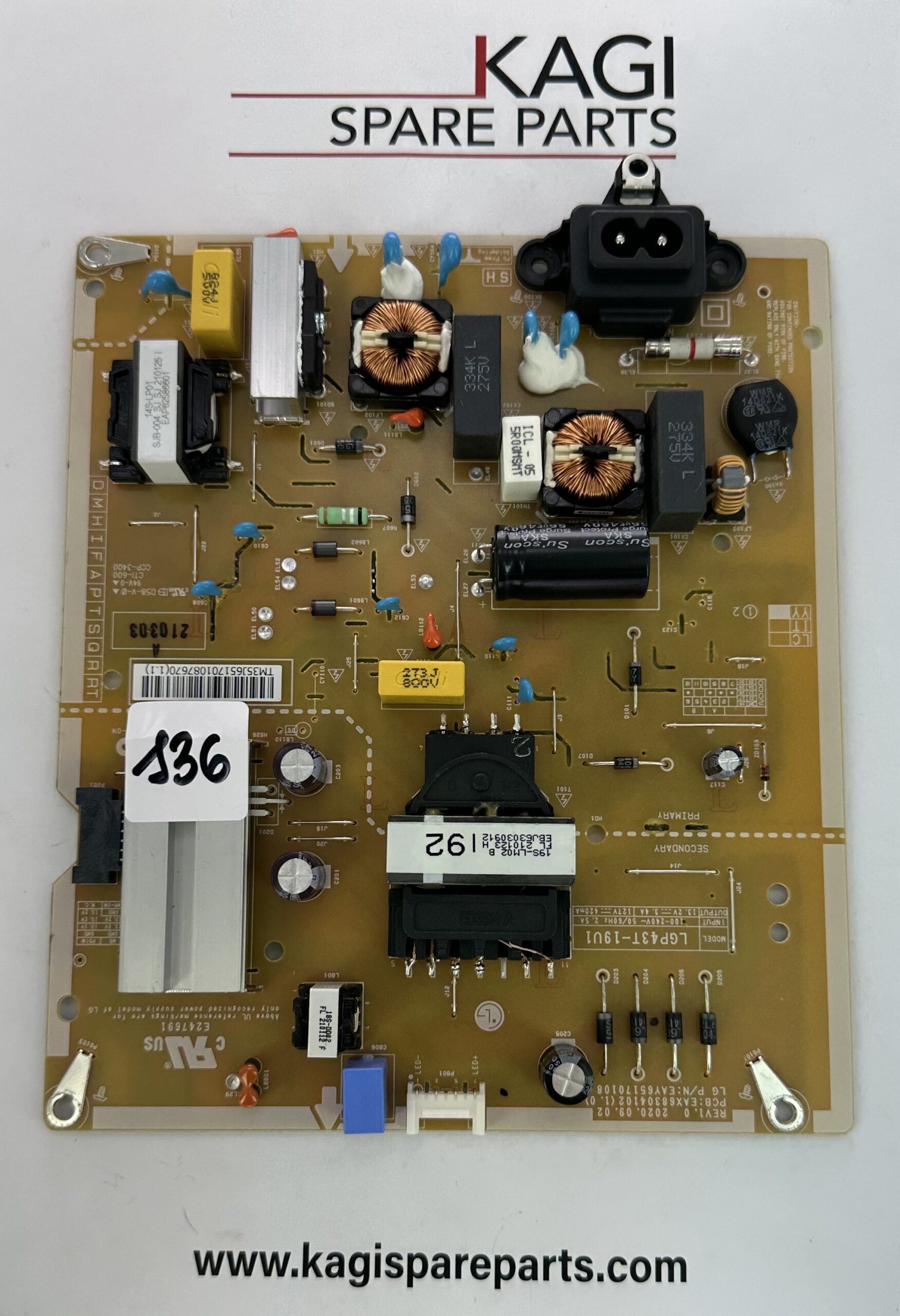 SCHEDA ALIMENTAZIONE EAX68304102 (1.0) NUOVA ORIGINALE