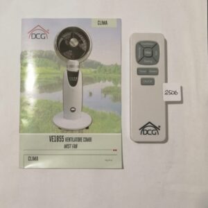 TELECOMANDO ORIGINALE PER VENTILATORE NEBULIZZATORE DCG VE1855 COMBINATO