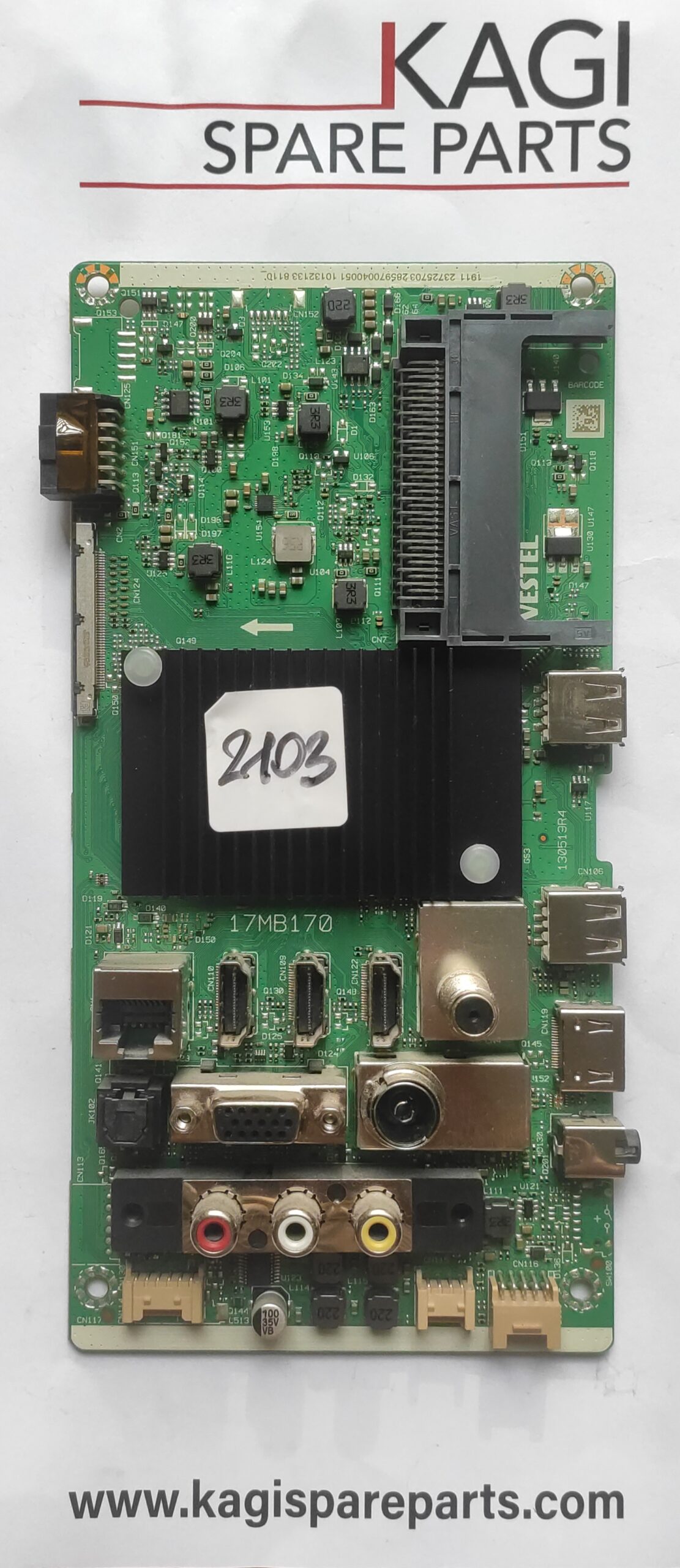 SCHEDA MAIN VESTEL PER TV JVC 17MB170 23725703 MODEL LT-50VAQ300K NUOVA ORIGINALE