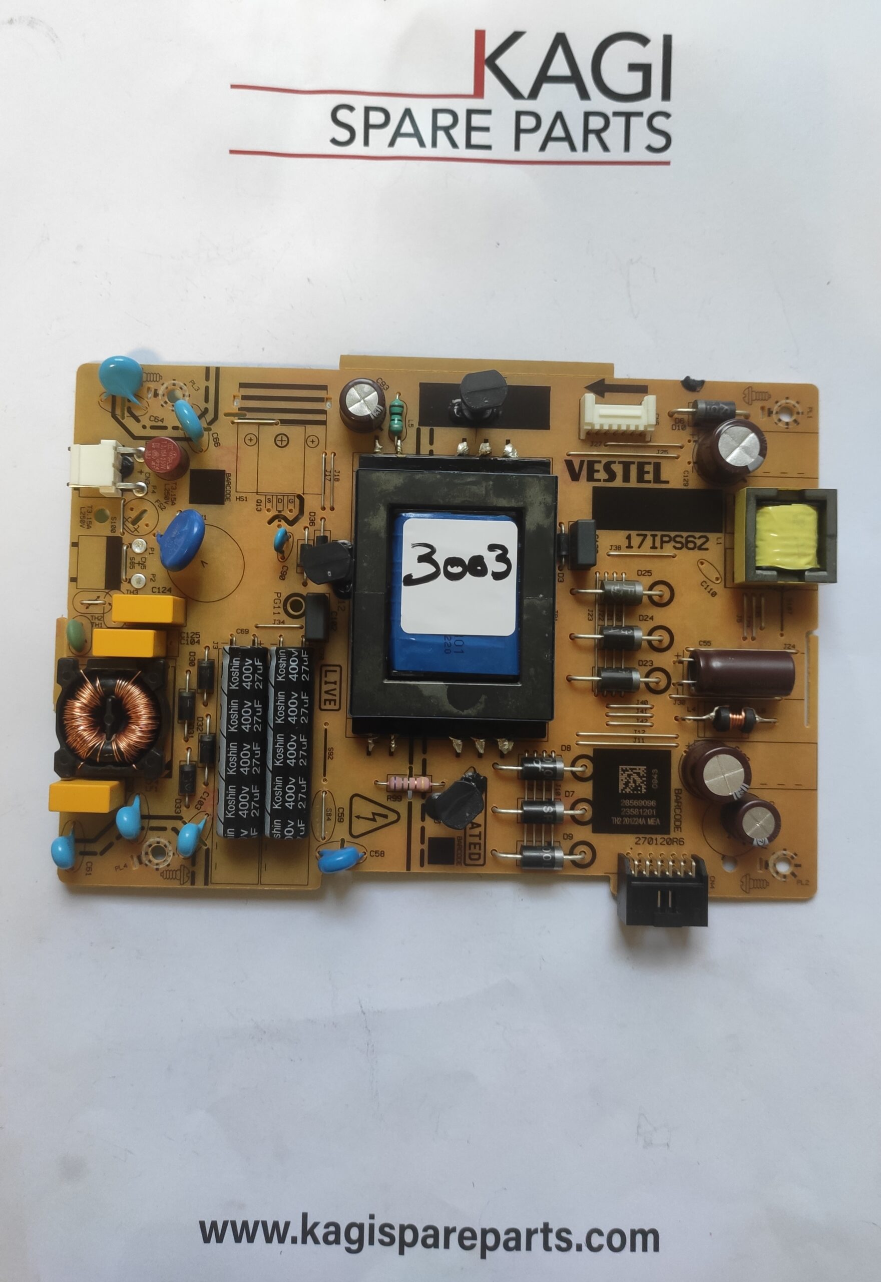 SCHEDA DI ALIMENTAZIONE PER TELEFUKEN VESTEL 17IPS62 23581201 MODEL TE43551B42V2K NUOVA ORIGINALE