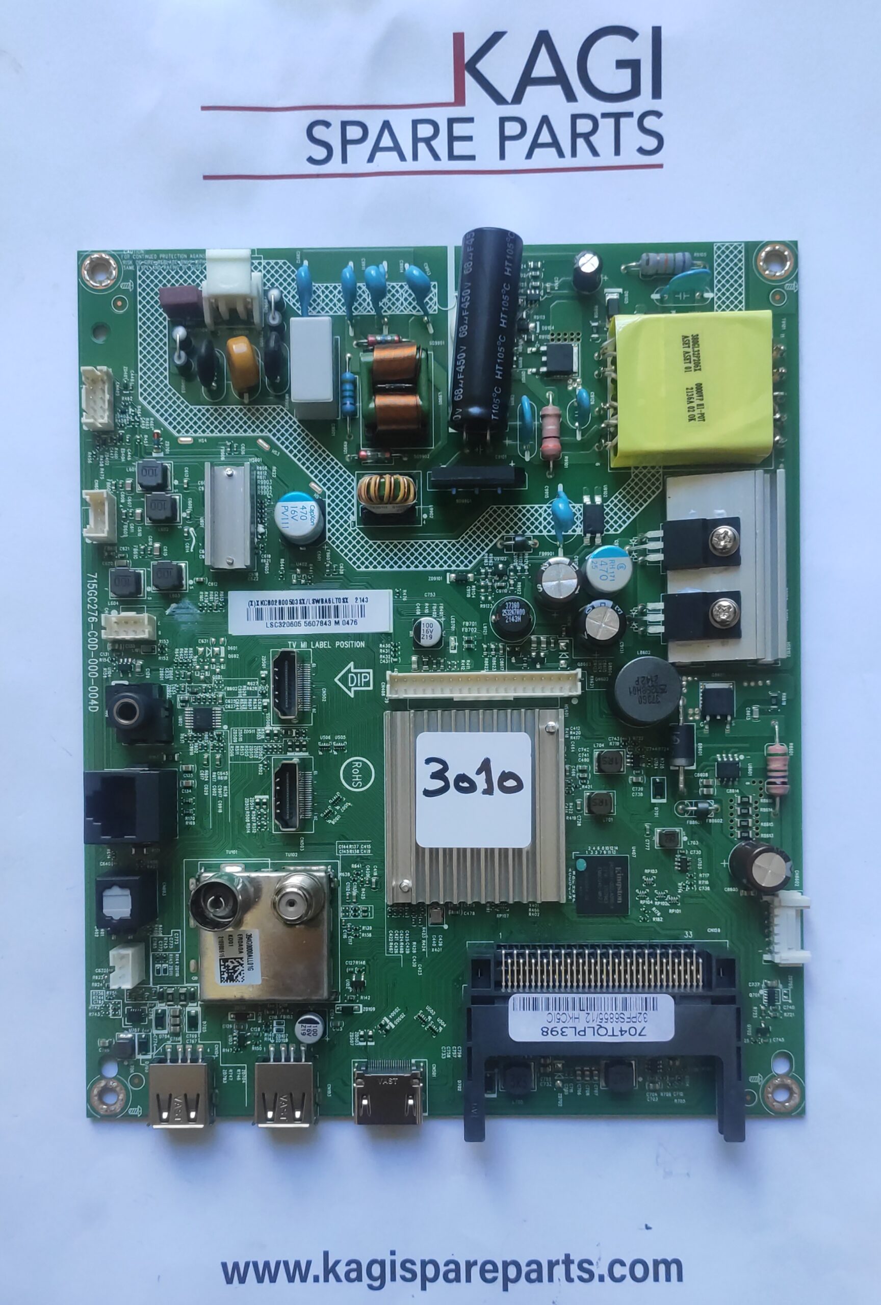SCHEDA MAIN PER TV PHILIPS 715GC276-C0D-000-004D MOD 32PFS6855/12 NUOVA ORIGINALE