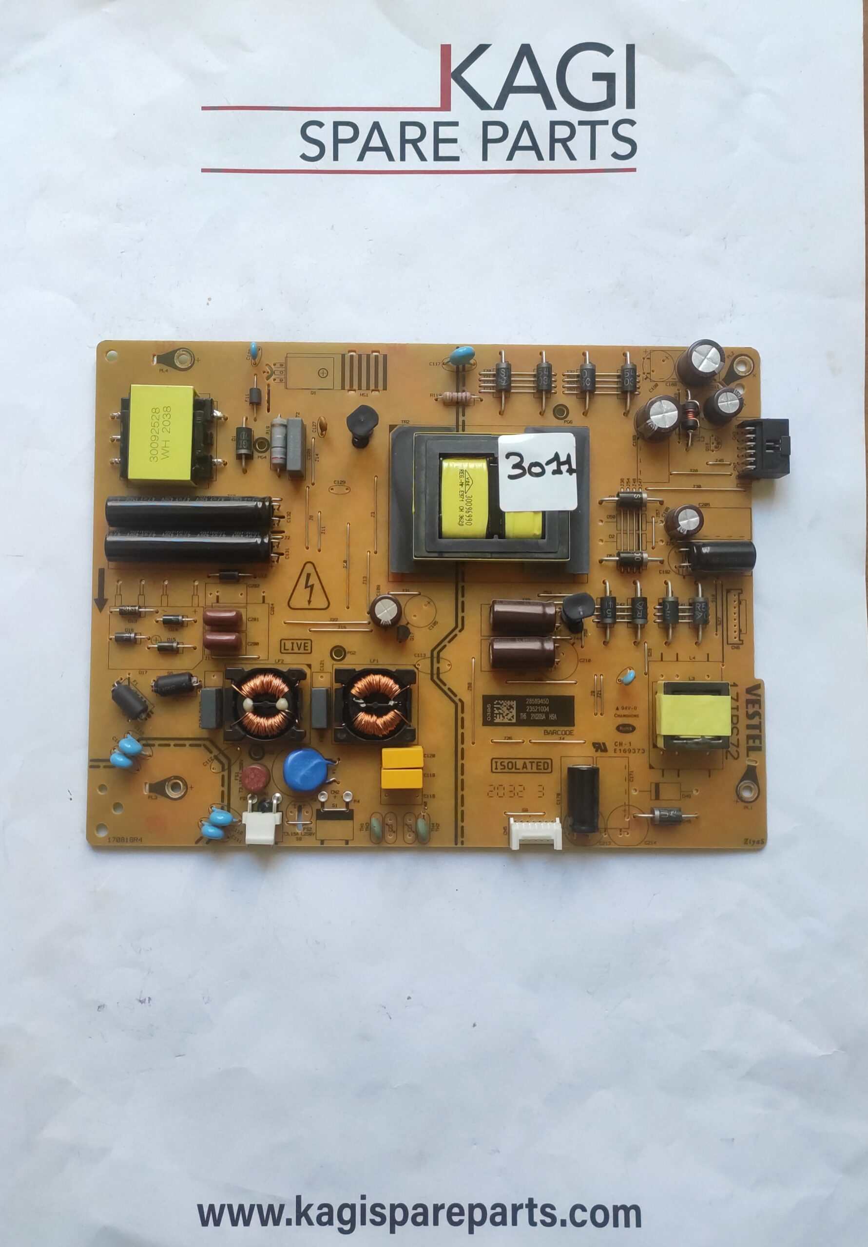 SCHEDA DI ALIMENTAZION PER TV HITACHI VESTEL 17IPS72 23521004 MOD 50HAK6151 NUOVA ORIGINALE