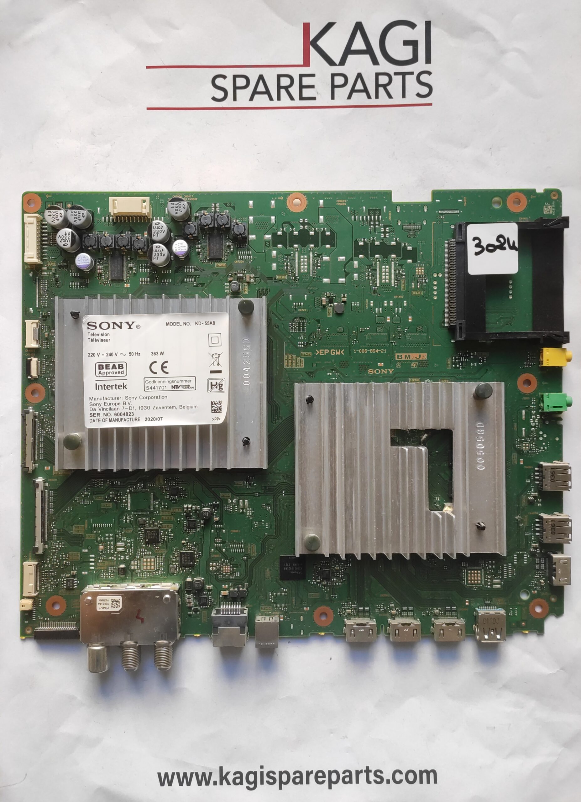 SCHEDA MAIN 1-006-894-21 MODEL NO. KD-55A8 NUOVA ORIGINALE