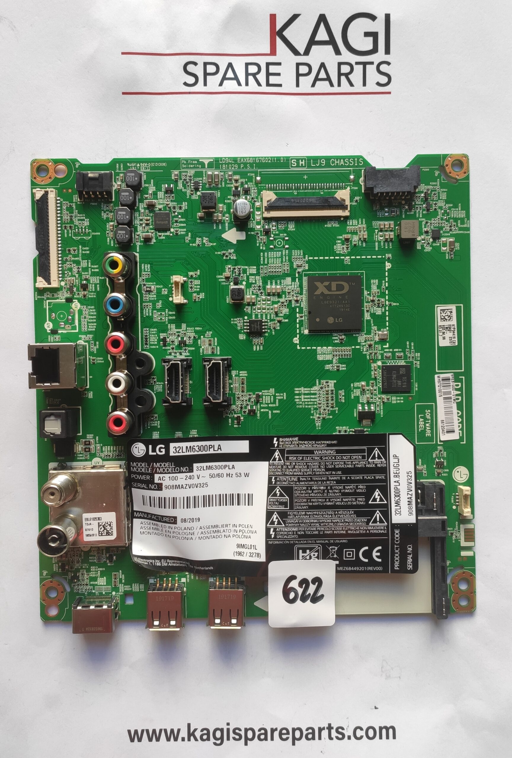 SCHEDA MAIN LG EAX68167602(1.0) MOD NO : 32LM6300PLA NUOVA ORIGINALE