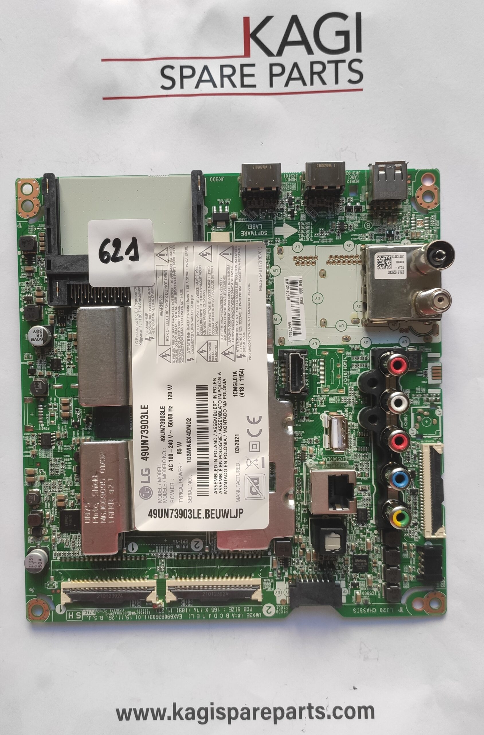 SCHEDA MAIN LG EAX69083603(1.0) MOD NO: 49UN73903LE NUOVA ORIGINALE