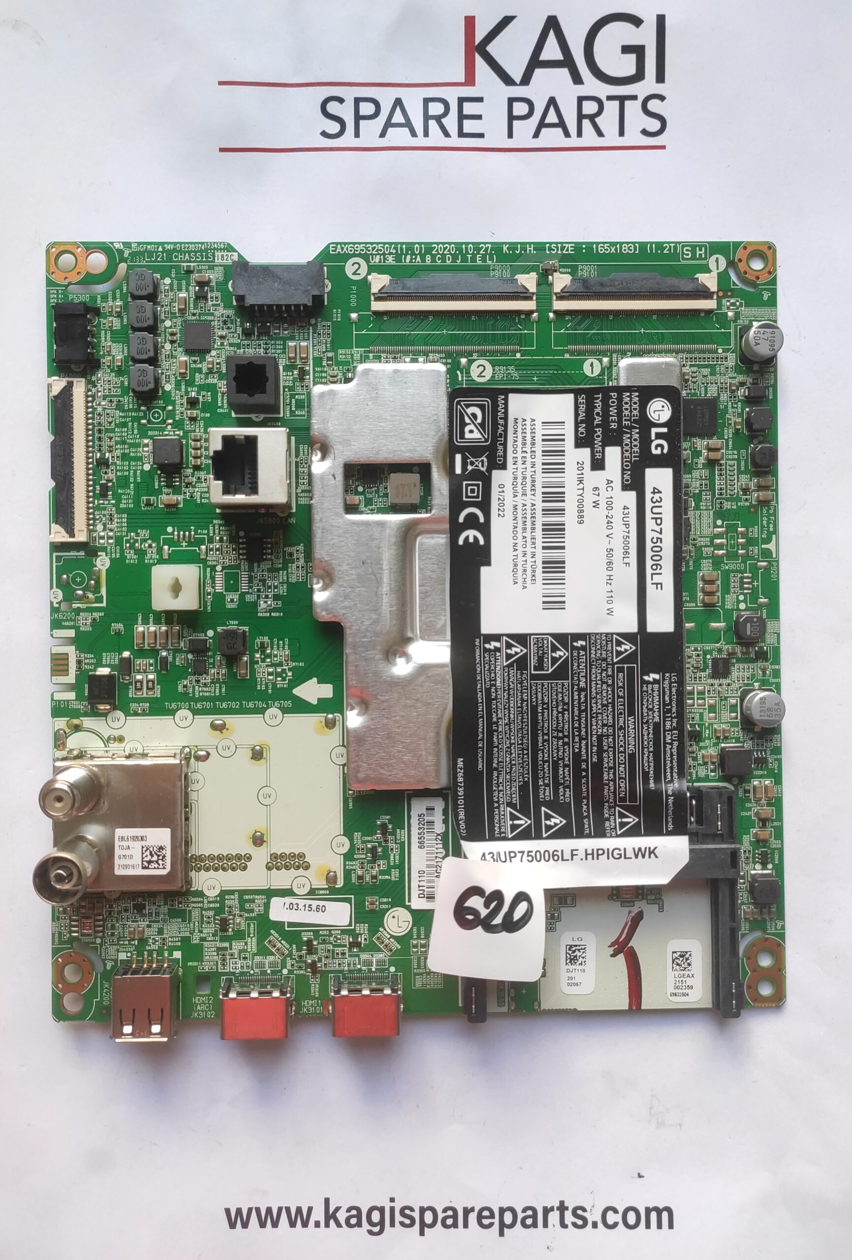 SCHEDA MAIN LG EAX69532504(1.0) MOD 43UP75006LF NUOVA ORIGINALE