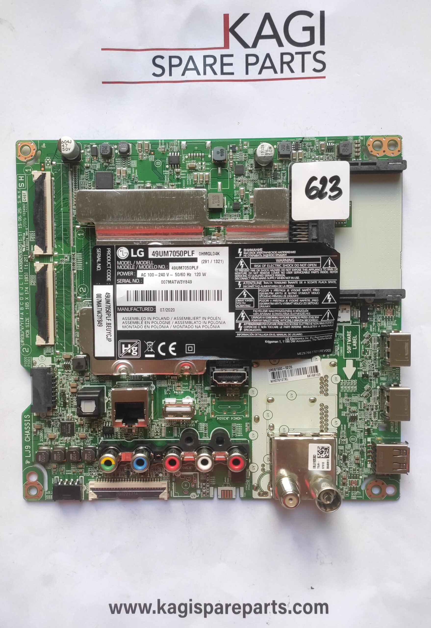 SCHEDA MAIN LG EAX682253605(1.1) MOD 49UM7050PLF NUOVA ORIGINALE