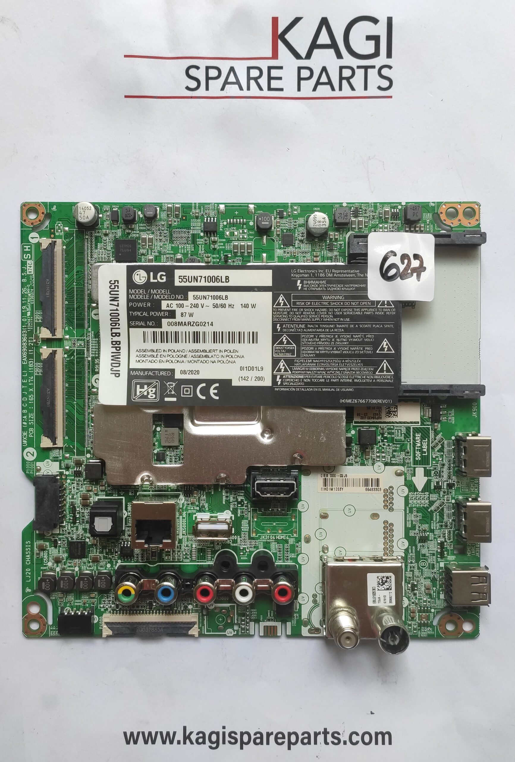 SCHEDA MAIN LG EAX69083603(1.0) MOD 55UN71006LB NUOVA ORIGINALE