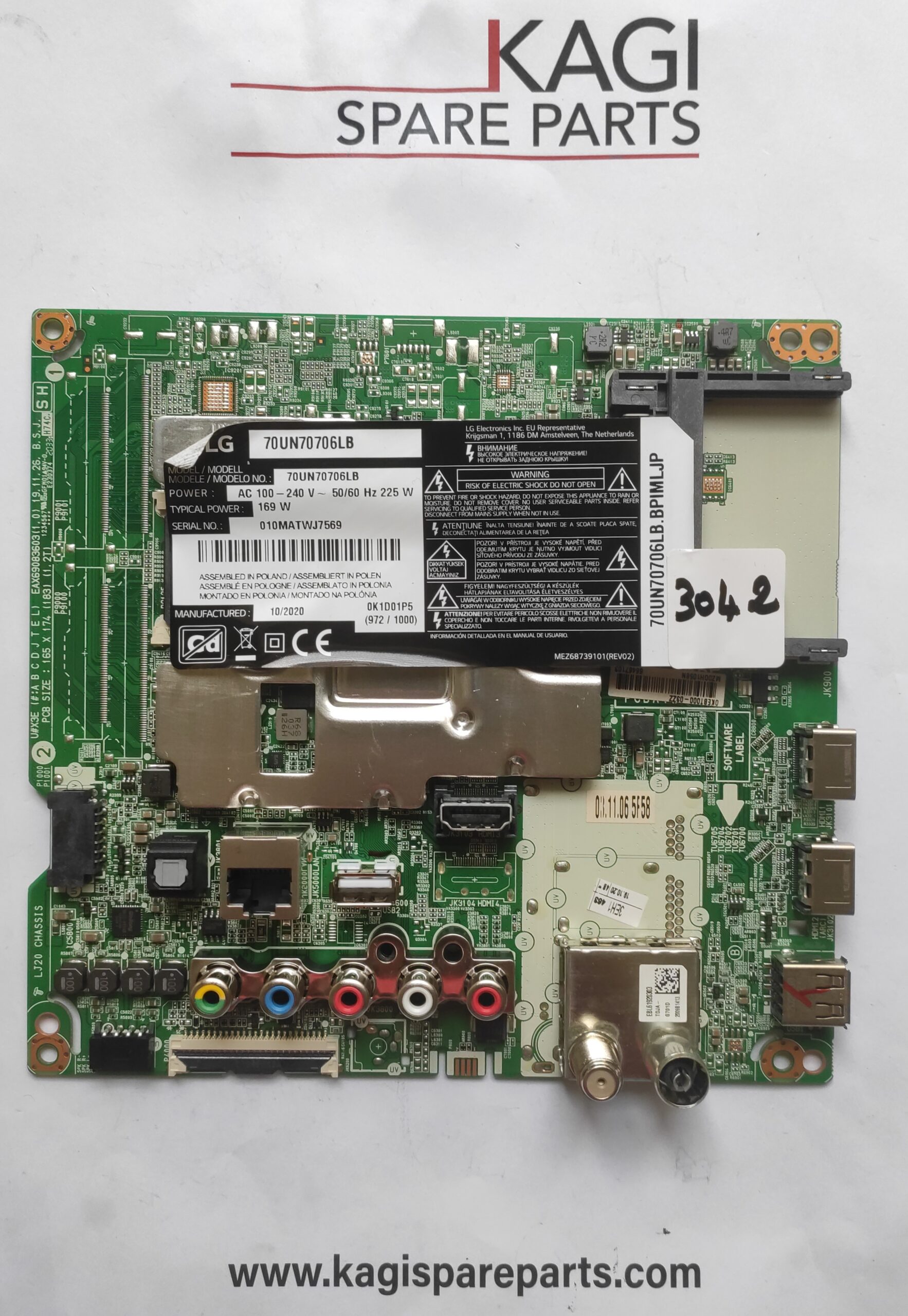 SCHEDA MAIN LG EAX69083603(1.0) MOD 70UN70706LB NUOVA ORIGINALE
