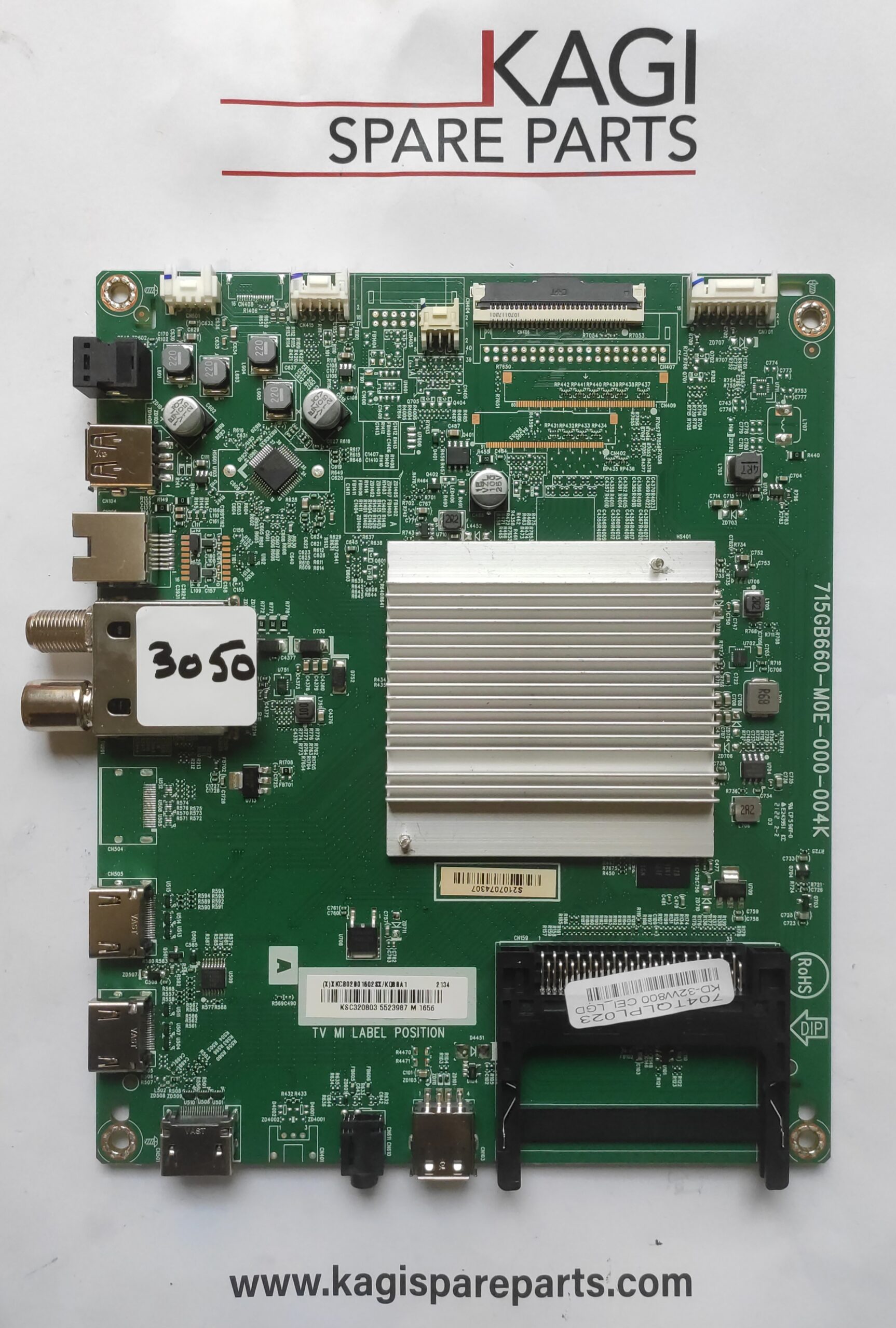 SCHEDA MAIN PER TV SONY 715GB660-M0E-000-004K MOD KD-32W800 NUOVA ORIGINALE