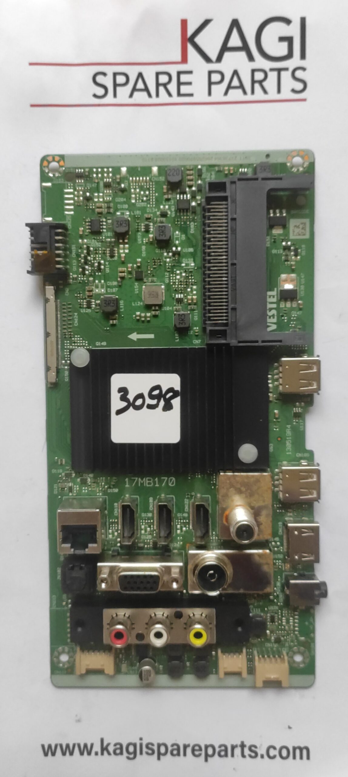 SCHEDA MAIN VESTEL PER TV HITACHI 17MB170 23738364 MOD 58HAK6157 NUOVA ORIGINALE