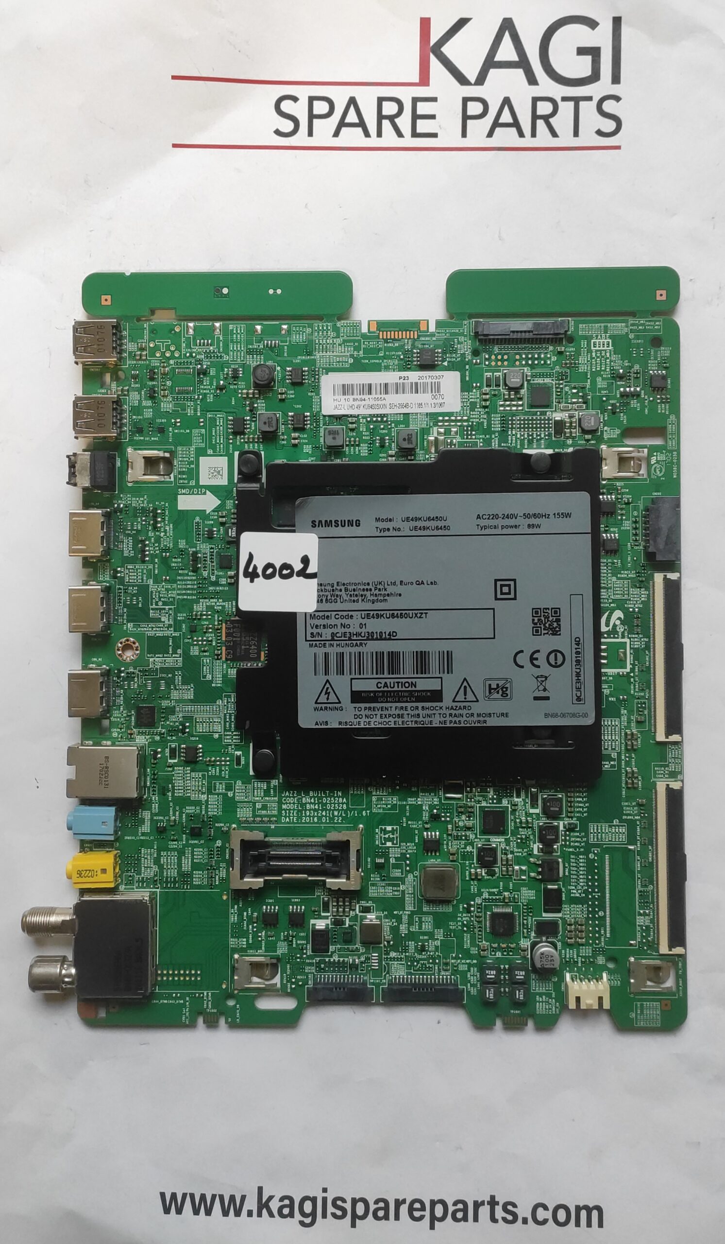 SCHEDA MAIN PER TV SAMSUNG BN68-06708G MOD UE49KU6450U NUOVA ORIGINALE