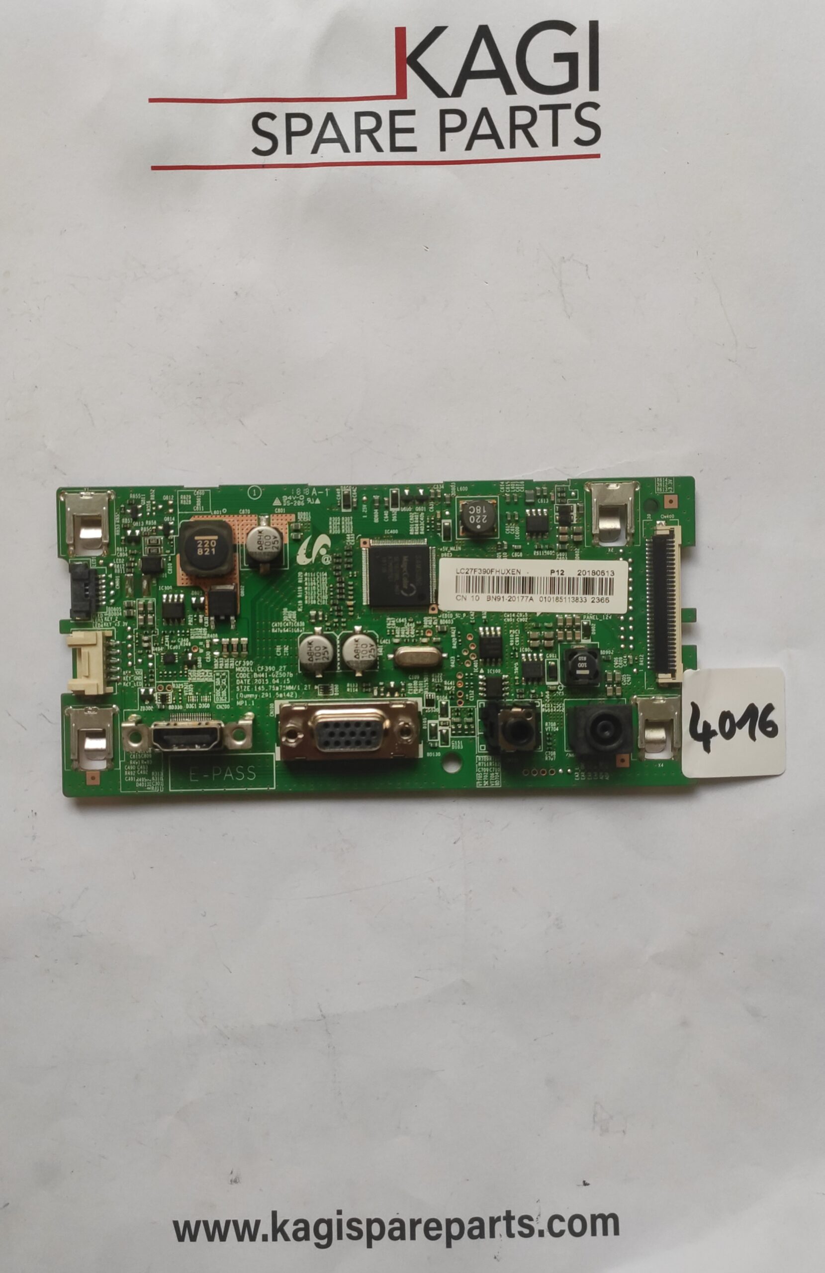 SCHEDA MAIN PER TV SAMSUNG BN91-20177A MOD C27F390FHU NUOVA ORIGINALE