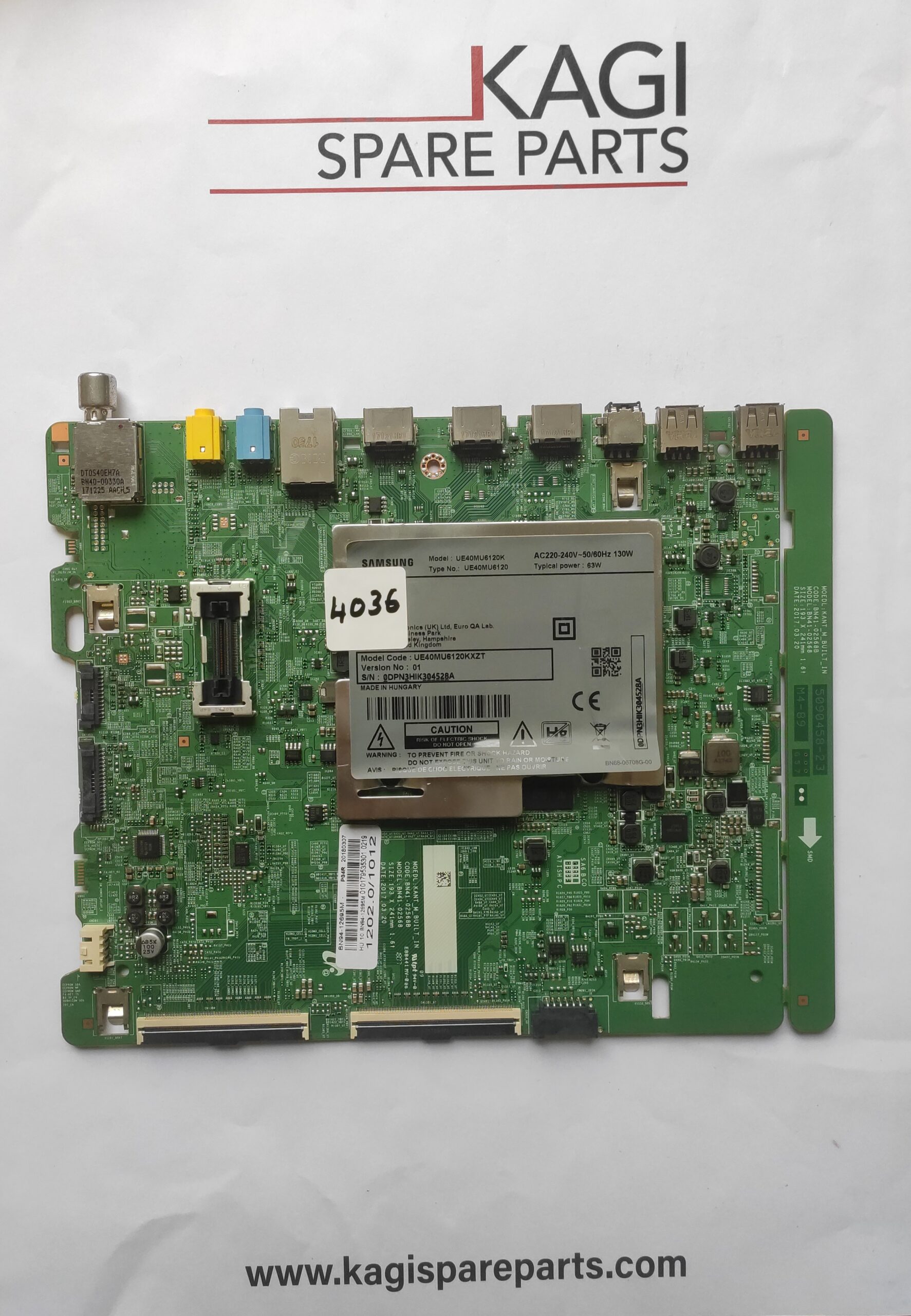 SCHEDA MAIN PER TV SAMSUNG BN41-02568 MOD UE40MU6120K NUOVA ORIGINALE