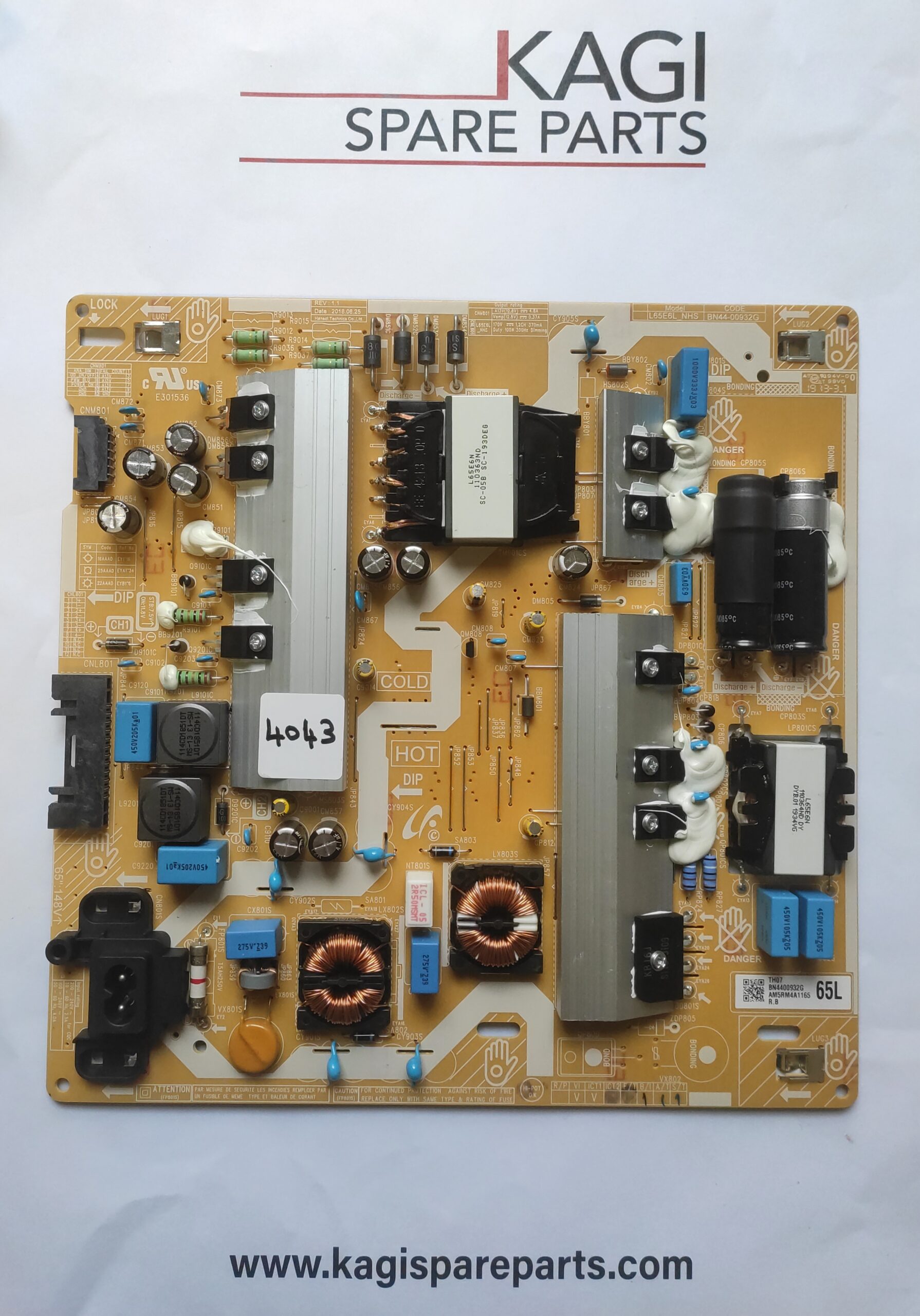 SCHEDA DI ALIMENTAZIONE BN4400932G MOD UE65NU7090U NUOVA ORIGINALE