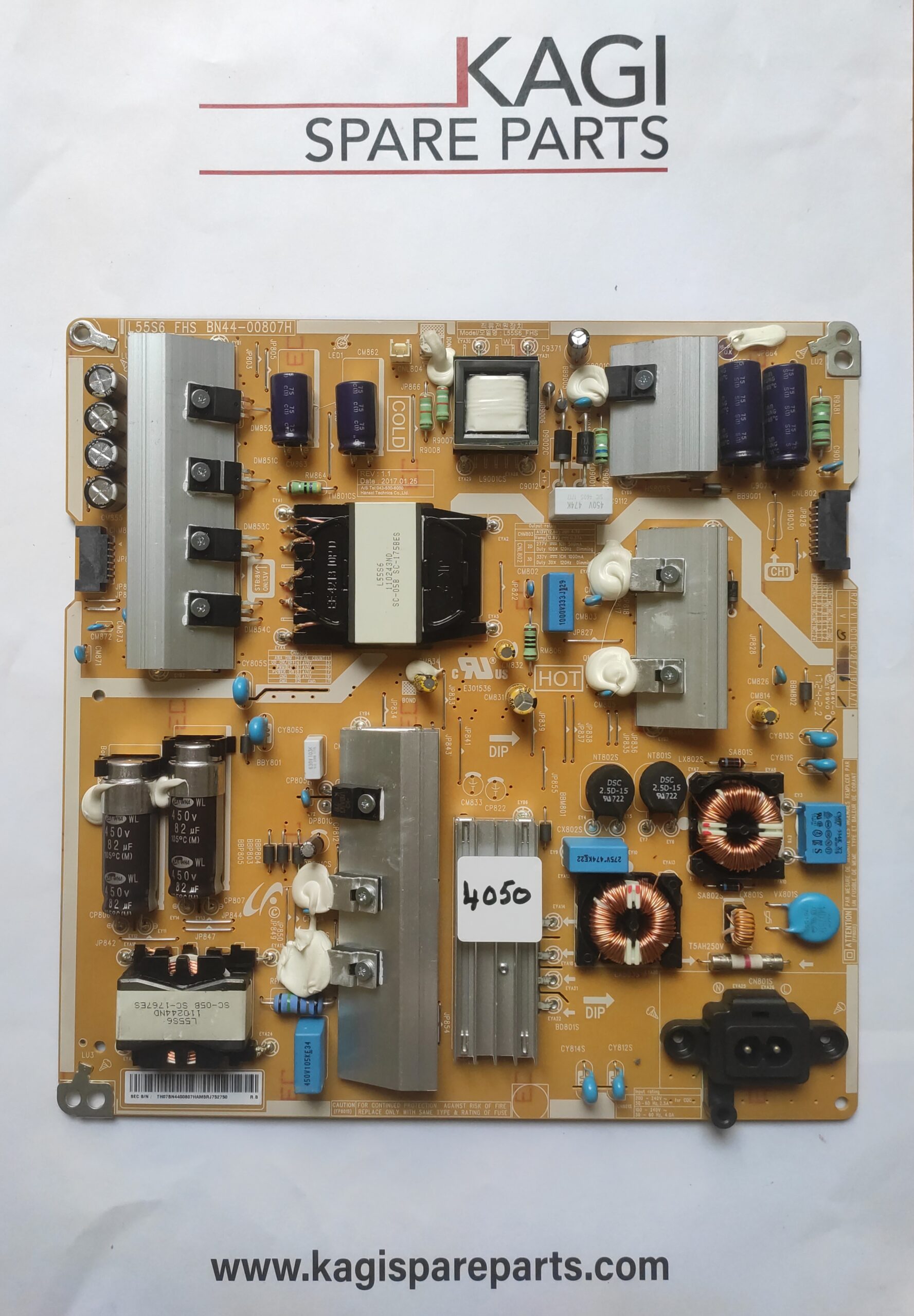 SCHEDA DI ALIMENTAZIONE L55S6_FHS BN44-00807H MOD UE49MU6220K NUOVA ORIGINALE