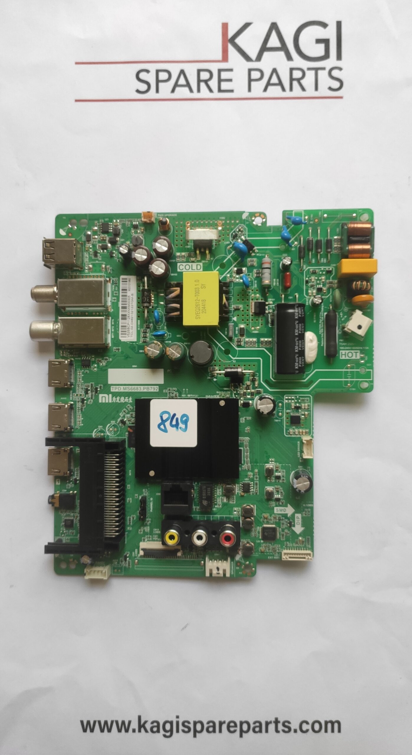 SCHEDA MAIN PER TV XIAOMI TPD.MS6683.PB792 NUOVA ORIGINALE