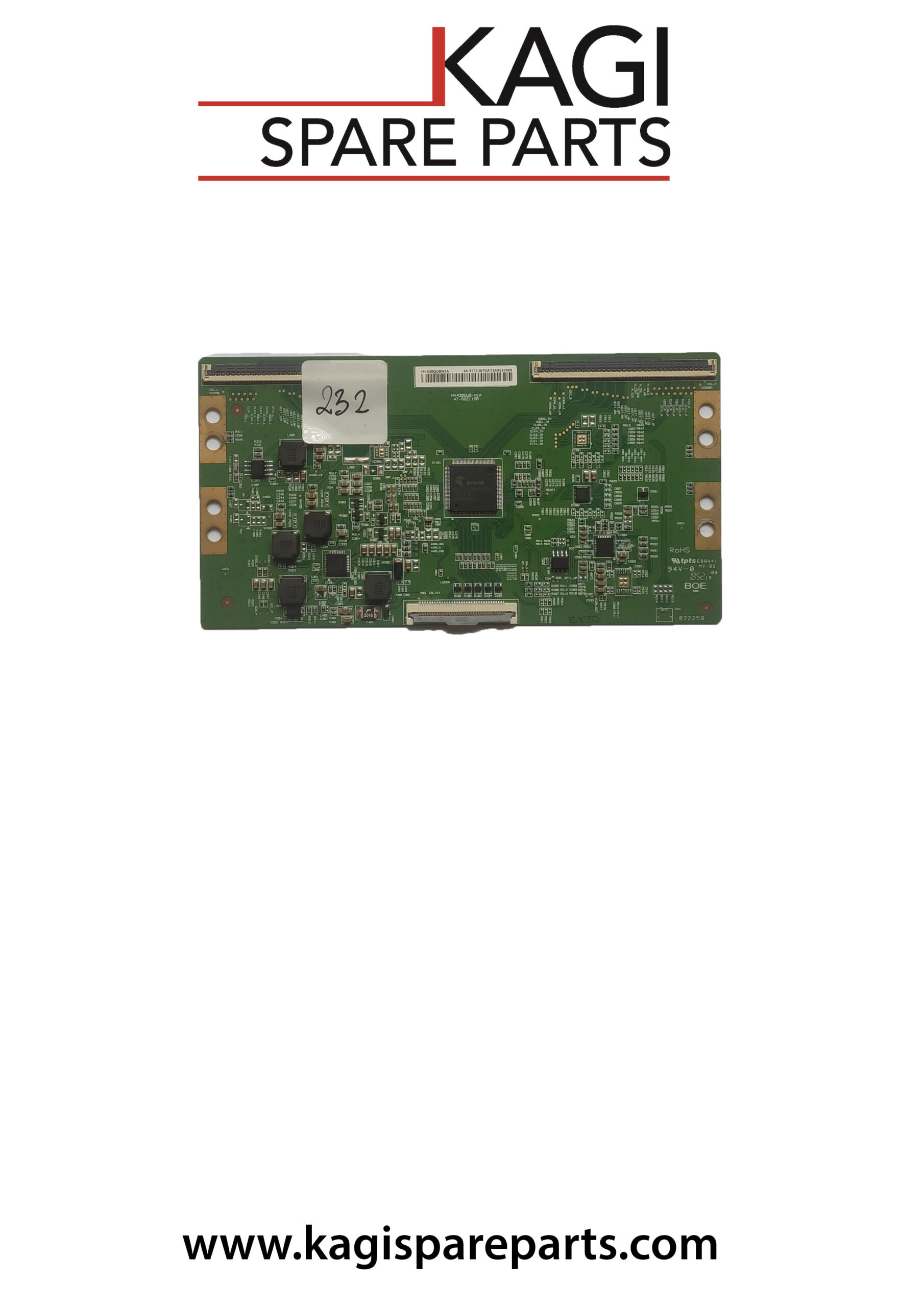 SCHEDA TCON HV430QUB-N1A 47-6021196 NUOVA ORIGINALE