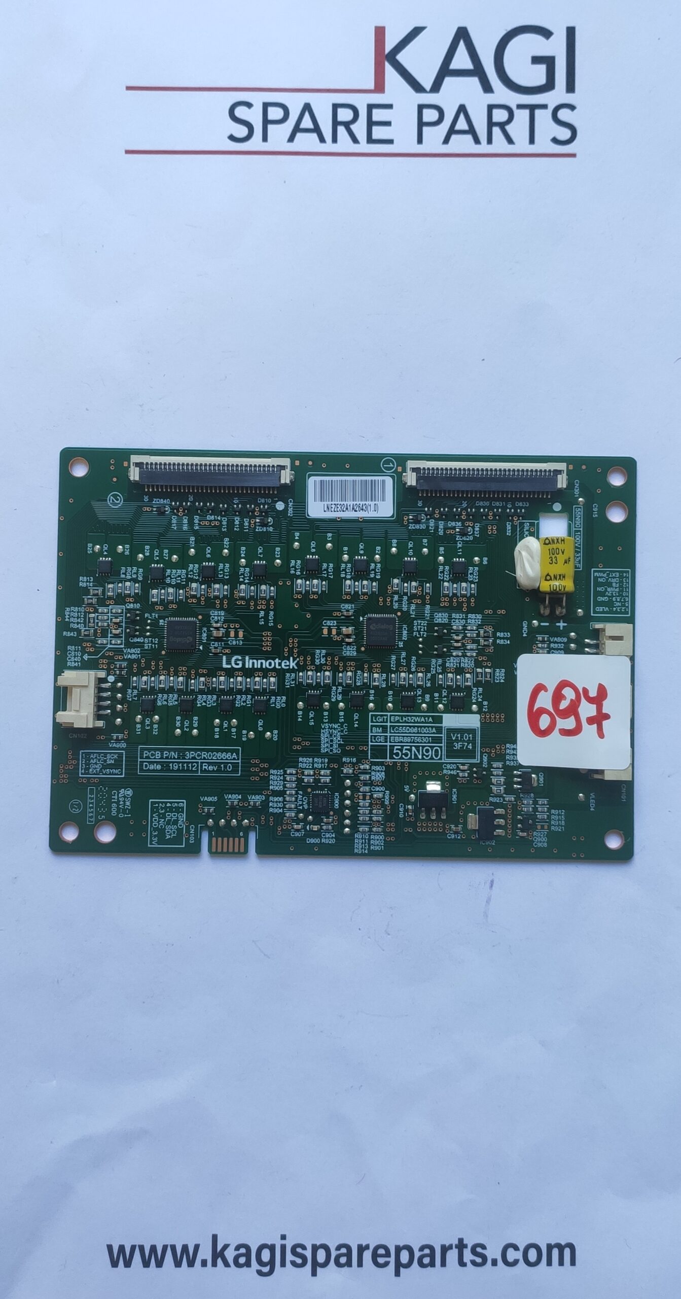 SCHEDA LED DRIVER 3PCR02666A NUOVA ORIGINALE
