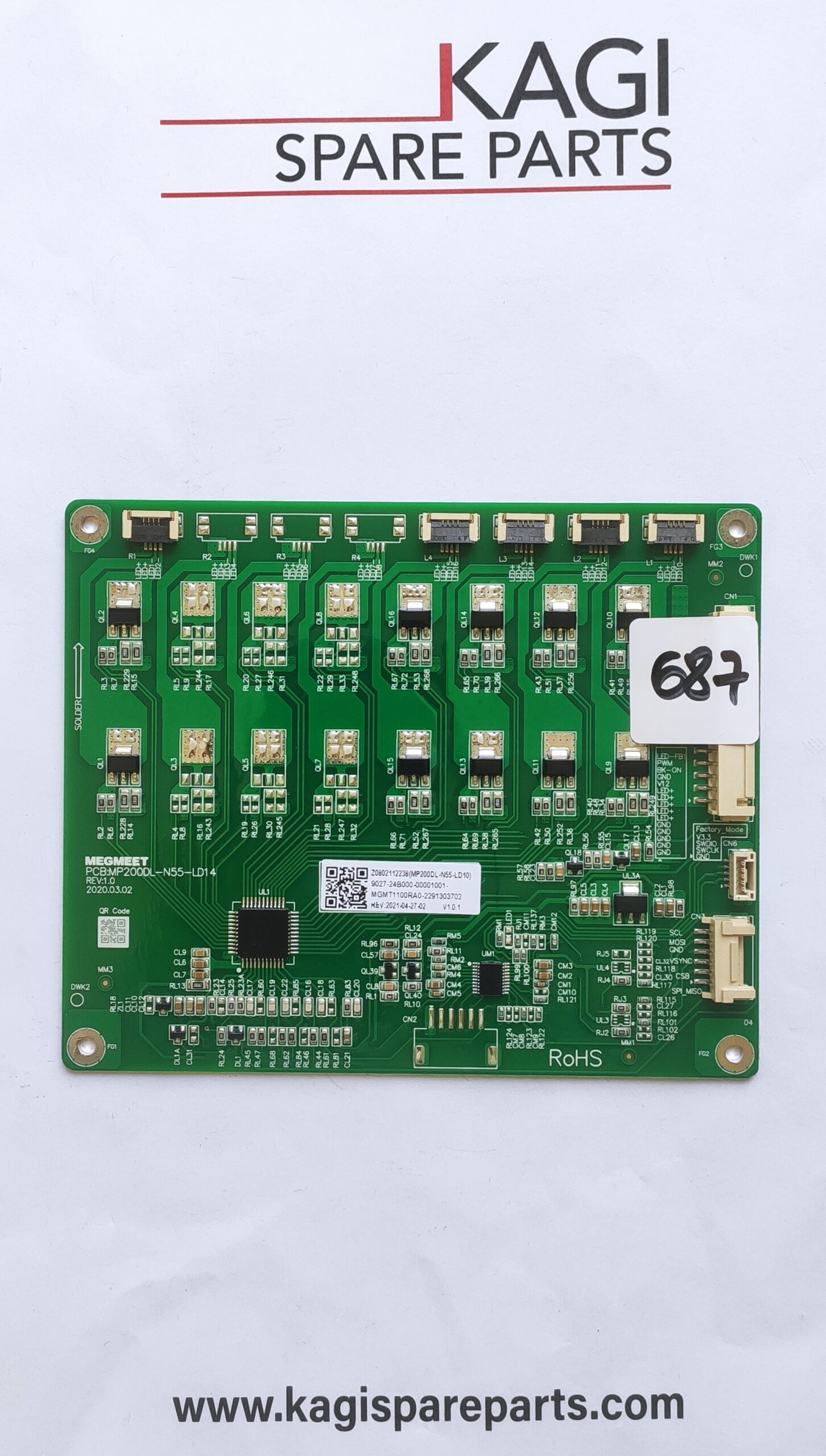 SCHEDA LED DRIVER MP200DL-N55-LD14 NUOVA ORIGINALE
