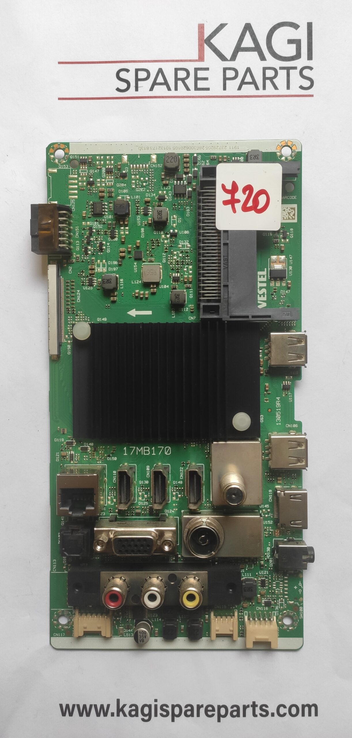 SCHEDA MAIN VESTEL 17MB170 BARCODE 23729205 NUOVA ORIGINALE