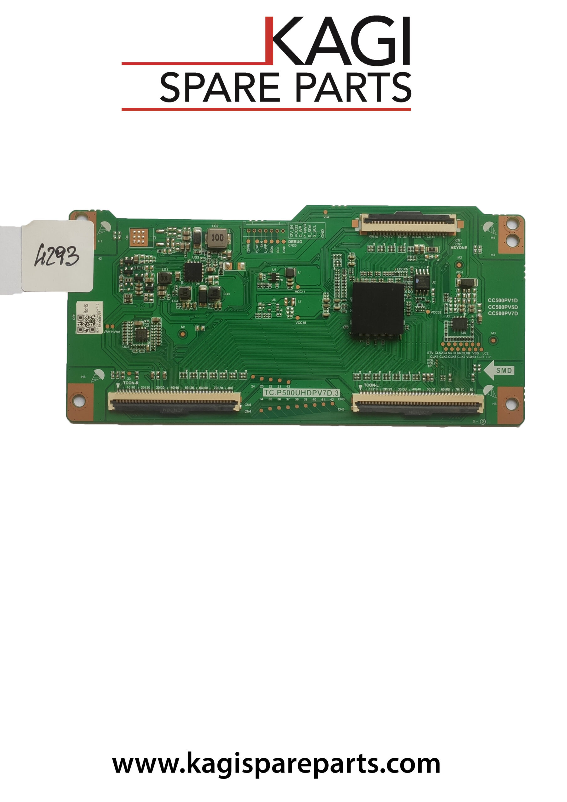 SCHEDA TCON PER HITACHI TC.P500UHDPV7D.3 MOD 58HAK5351 NUOVA ORIGINALE