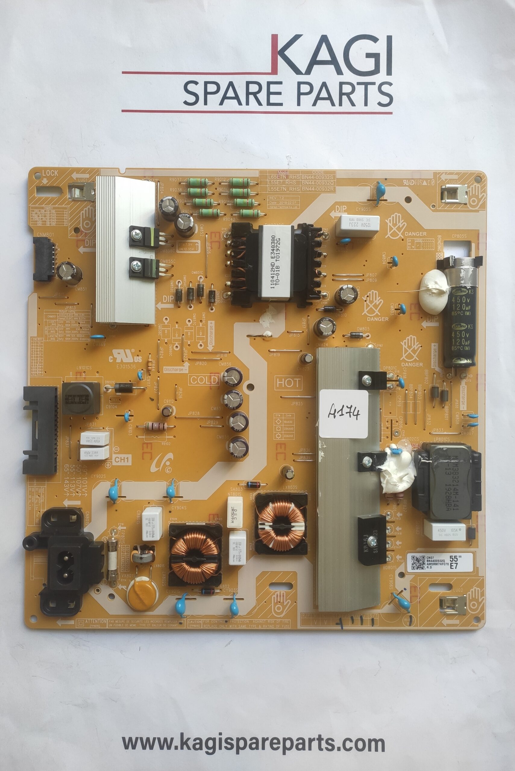 SCHEDA ALIMENTAZIONE SAMSUNG BN4400932Q MOD UE55RU7450U NUOVA ORIGINALE