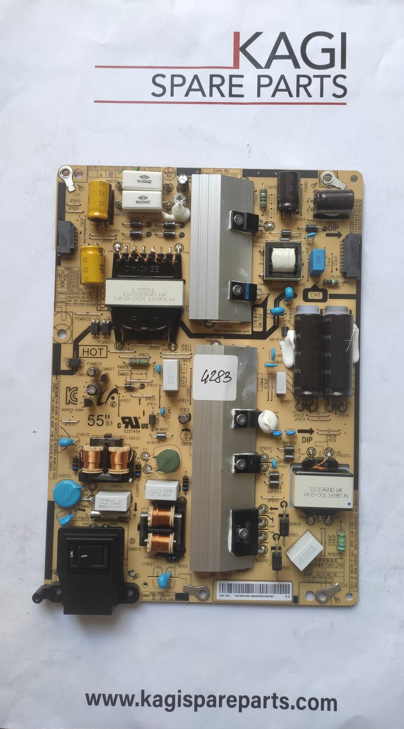 SCHEDA ALIMENTAZIONE PER SAMSUNG BN44-00736B MOD DC55E-M NUOVA ORIGINALE