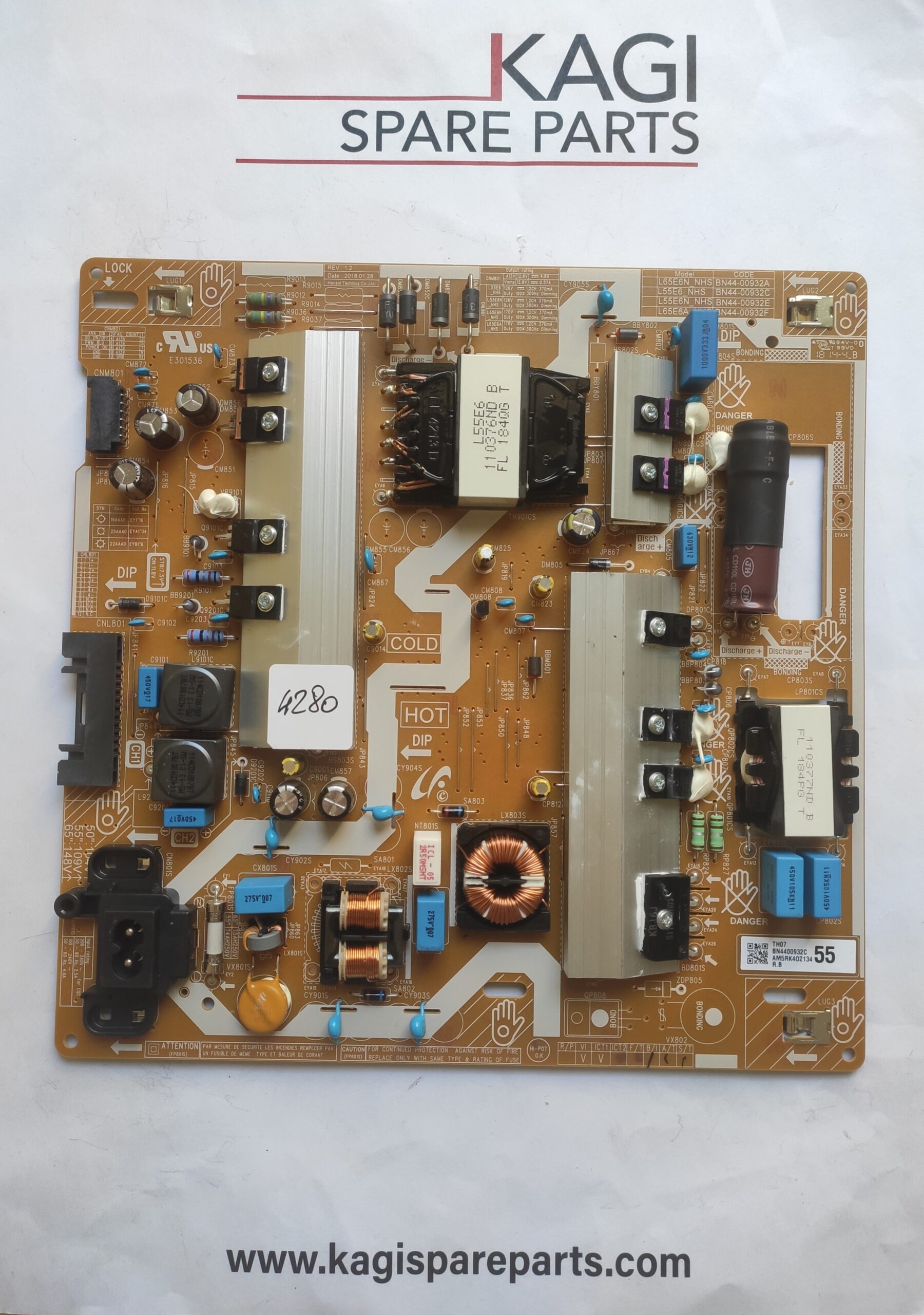 SCHEDA ALIMENTAZIONE SAMSUNG BN4400932C MOD UE55NU7400U NUOVA ORIGINALE