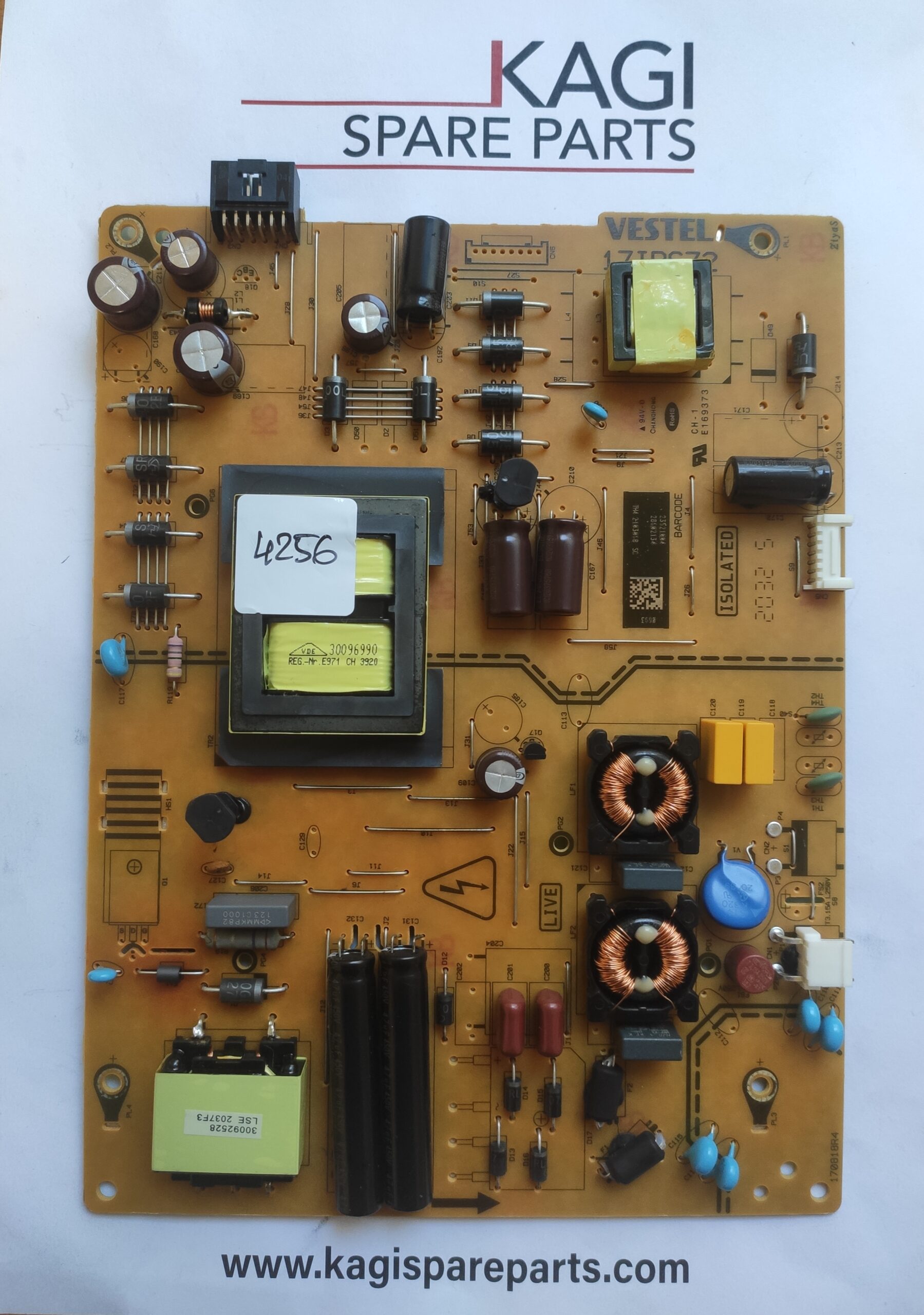 SCHEDA DI ALIMENTAZION PER TV HITACHI VESTEL 17IPS72 23521004 MOD 50HAK6151 NUOVA ORIGINALE