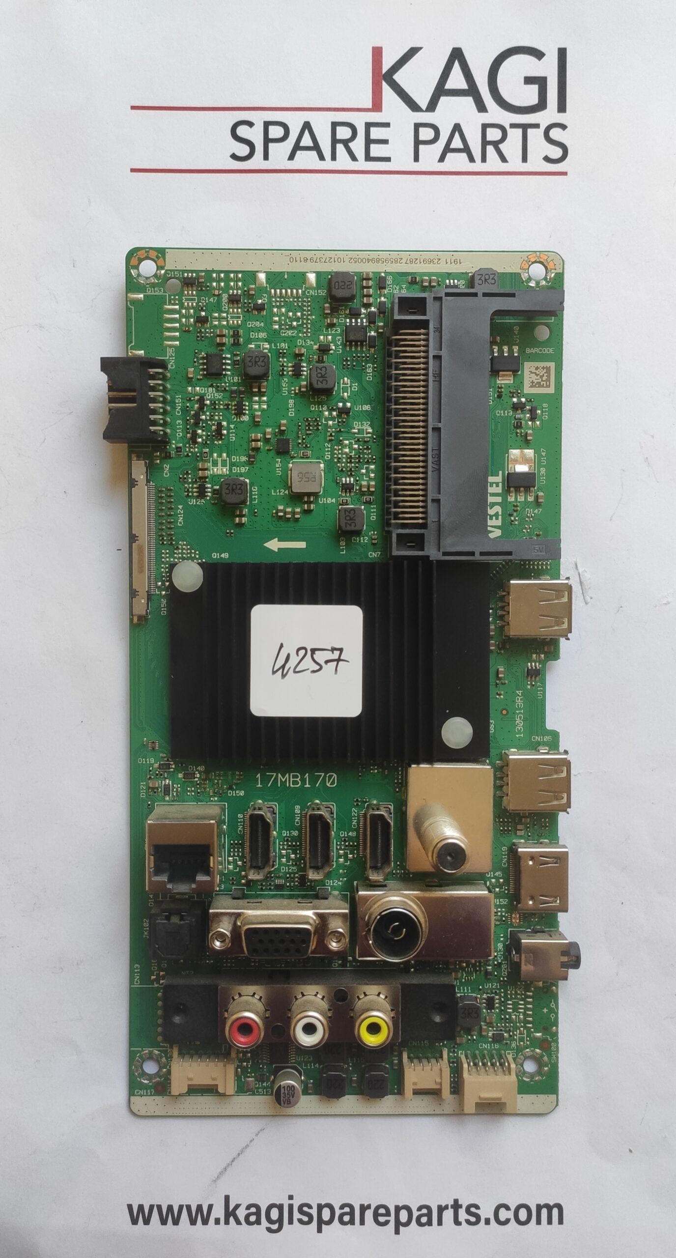 SCHEDA MAIN VESTEL 17MB170 BARCODE 23691287 MOD 50HAK6151 NUOVA ORIGINALE