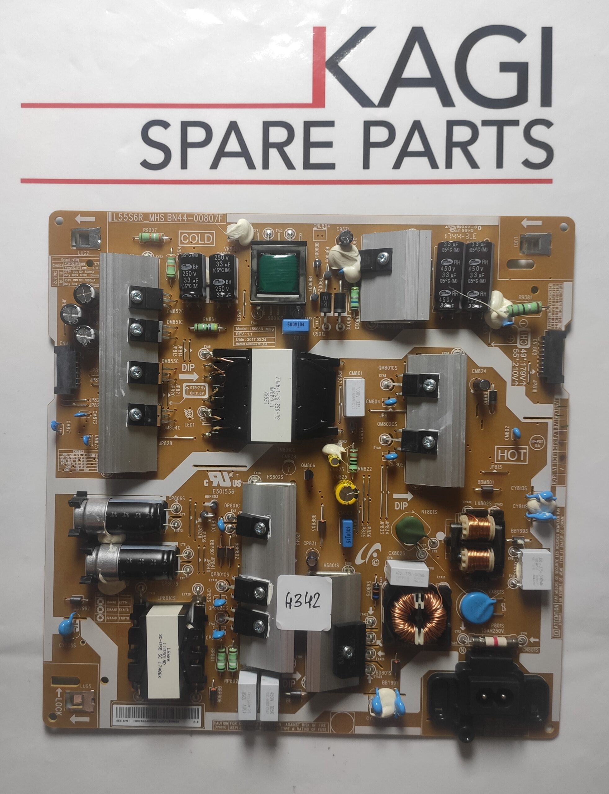 SCHEDA ALIMENTAZIONE SAMSUNG L55S6R_MHS BN44-00807F MOD UE55MU6120K NUOVA ORIGINALE