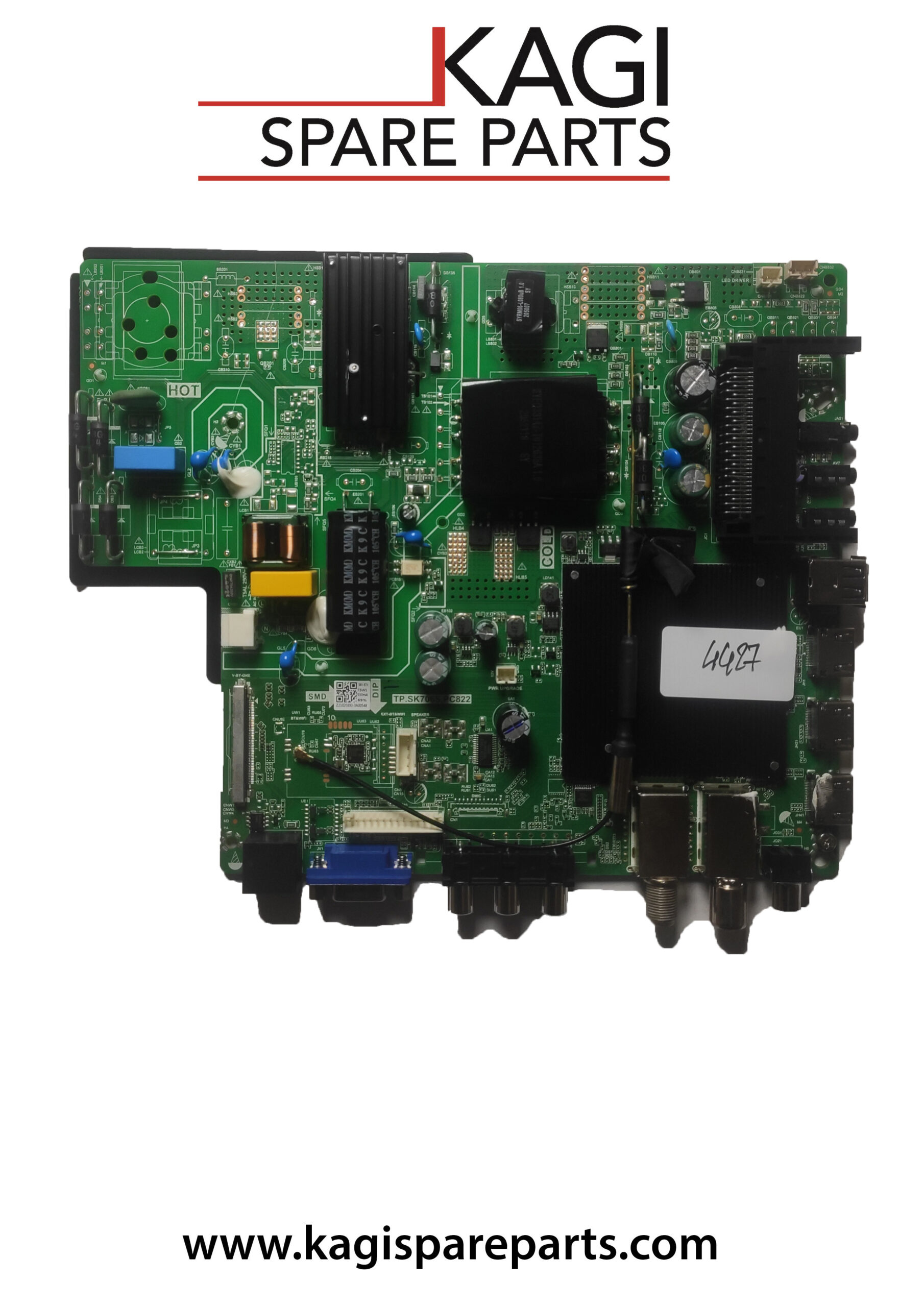 SCHEDA MAIN TELE SYSTEM TP.SK706S.PC822 NUOVA ORIGINALE