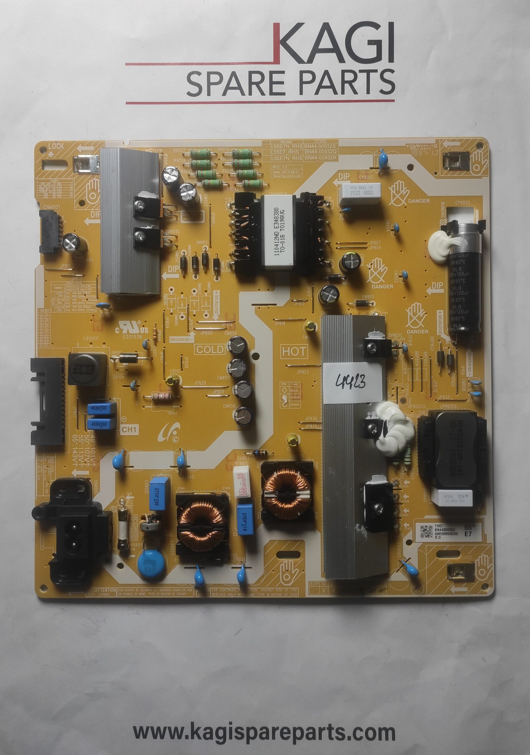 SCHEDA ALIMENTAZIONE SAMSUNG BN4400932Q MOD UE50RU7090U NUOVA ORIGINALE
