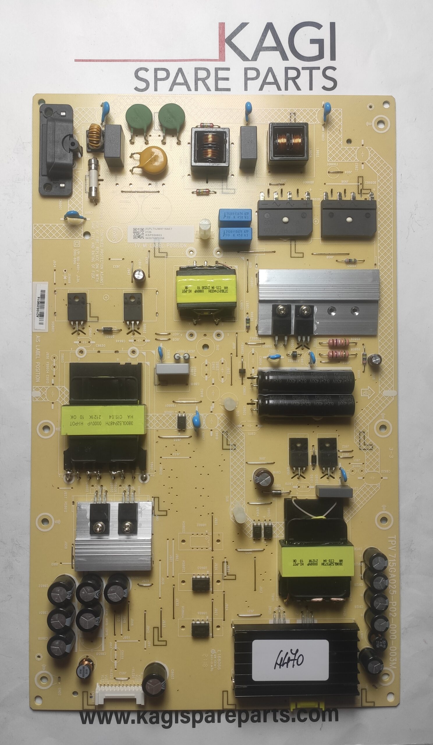 SCHEDA ALIMENTAZIONE PER PHILIPS 715GA025-P02-000-003M MOD 55PUS9435/12 NUOVA ORIGINALE