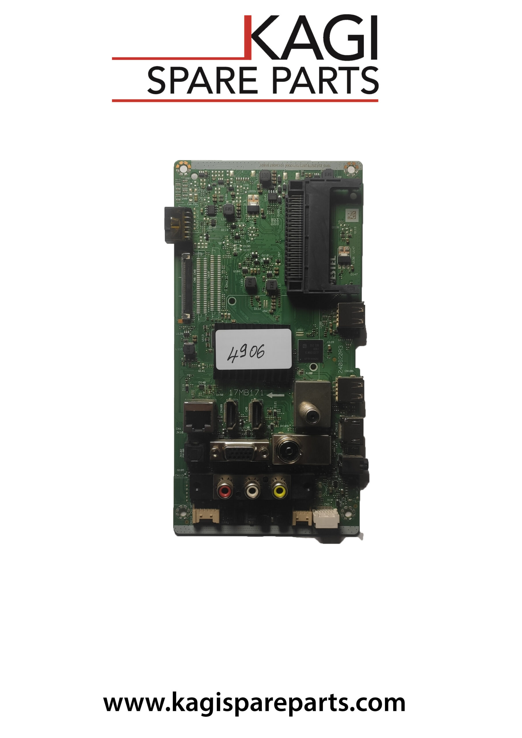SCHEDA MAIN HITACHI VESTEL 17MB171 BARCODE 23735278 MOD 32HAK4258 NUOVA ORIGINALE