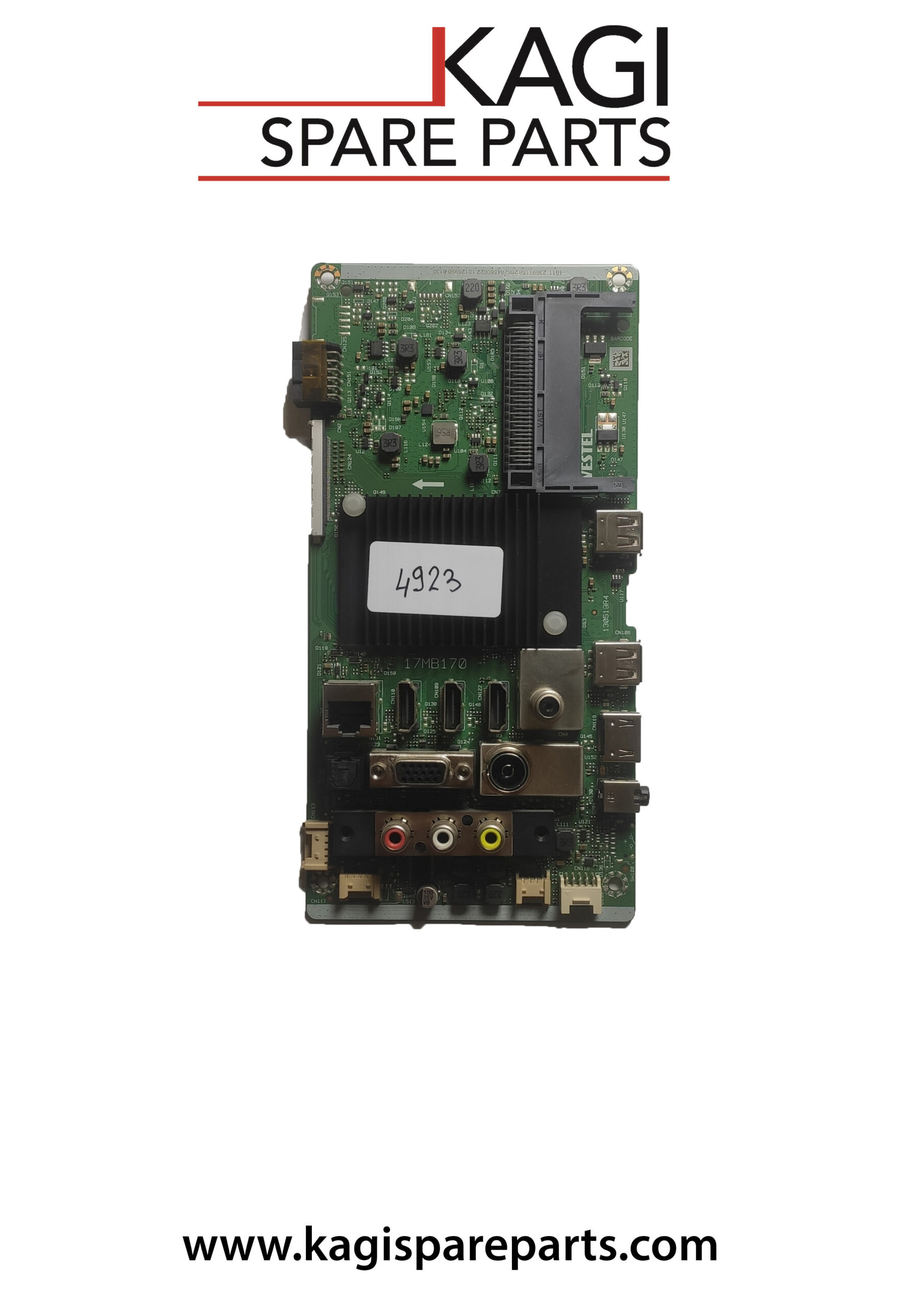SCHEDA MAIN PER TV TOSHIBA VESTEL 17MB170 23691158 MOD 50UA2063DA NUOVA ORIGINALE