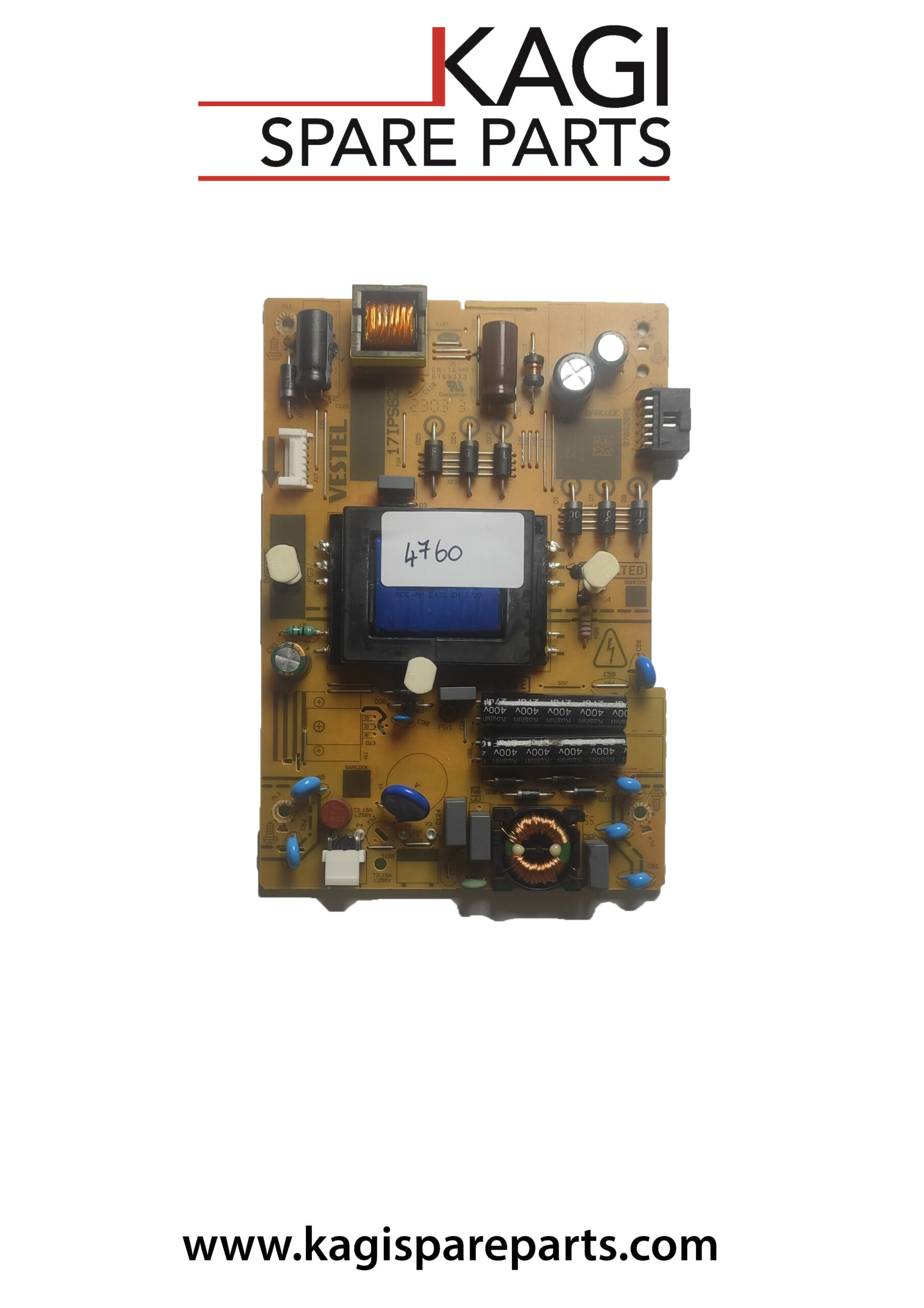 SCHEDA DI ALIMENTAZIONE VESTEL 17IPS62 BARCODE 23580778 MOD LT-40VAF325I NUOVA ORIGINALE