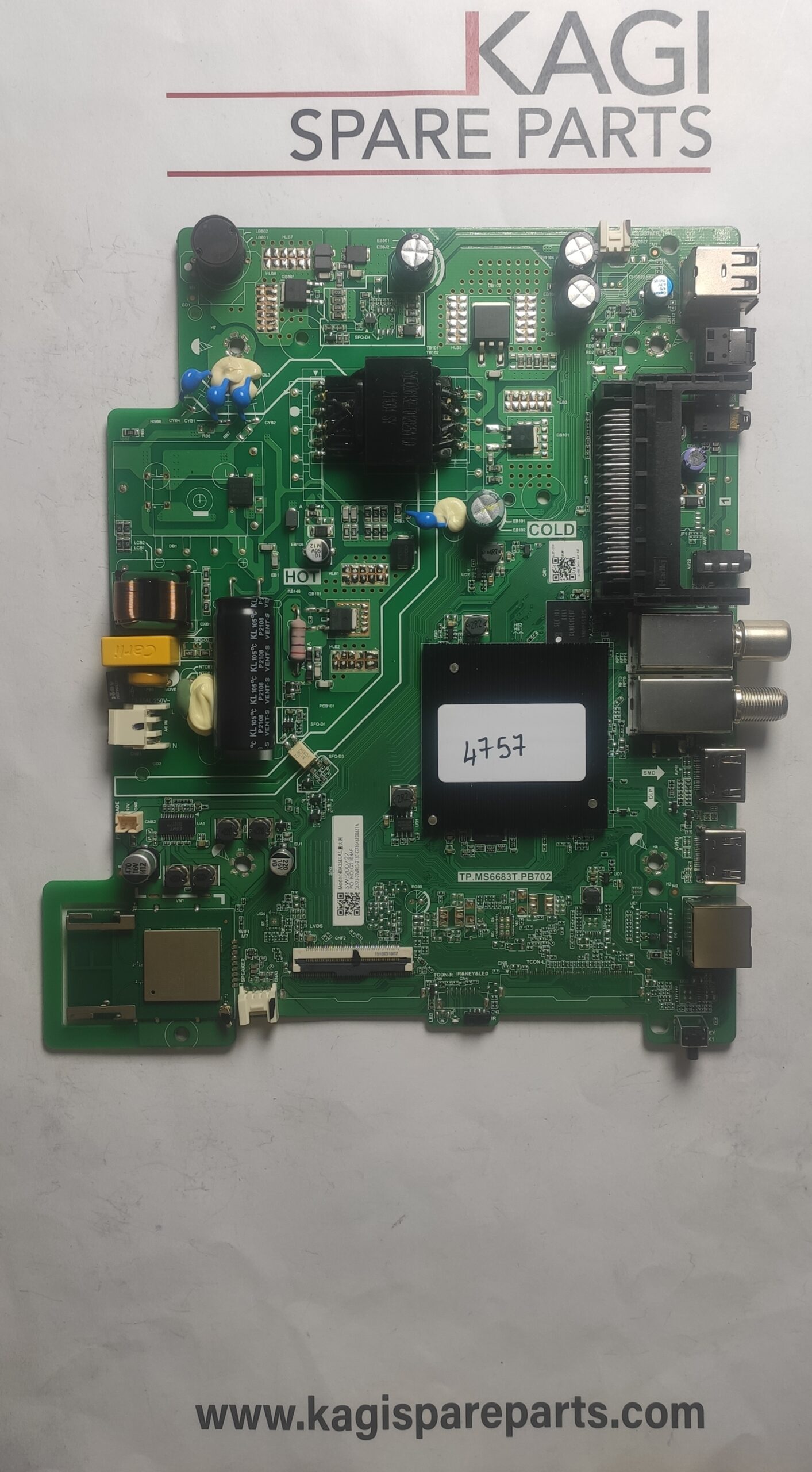 SCHEDA MAIN PER TV HISENSE TP.MS6683T.PB702 MOD 40A5720FA NUOVA ORIGINALE