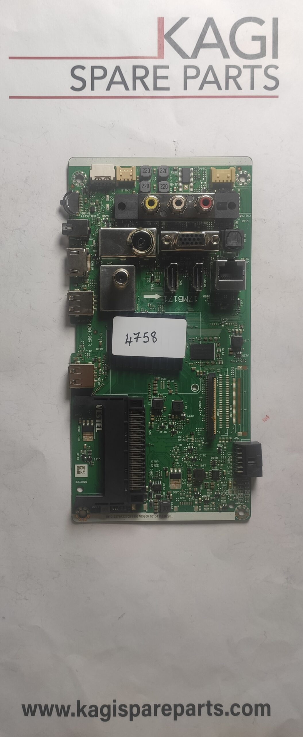 SCHEDA MAIN PER TV TOSHIBA 17MB171 23764226 MOD 32WA2063DAI NUOVA ORIGINALE