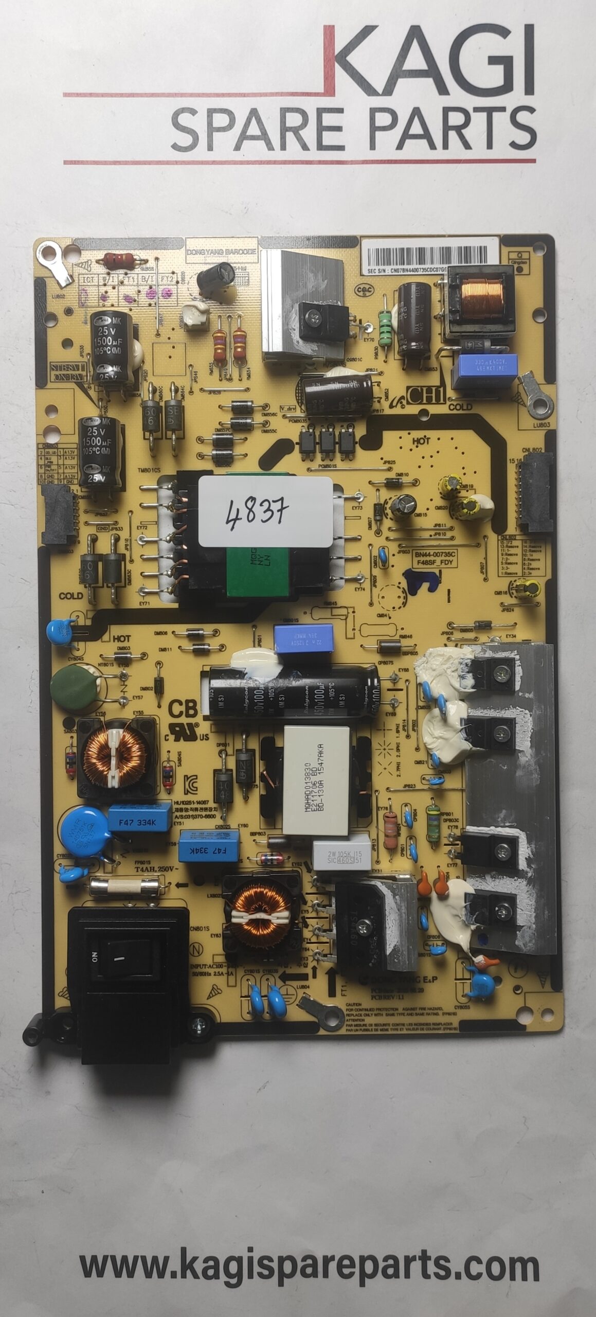 SCHEDA ALIMENTAZIONE SAMSUNG BN44-00735C MOD DB40E NUOVA ORIGINALE