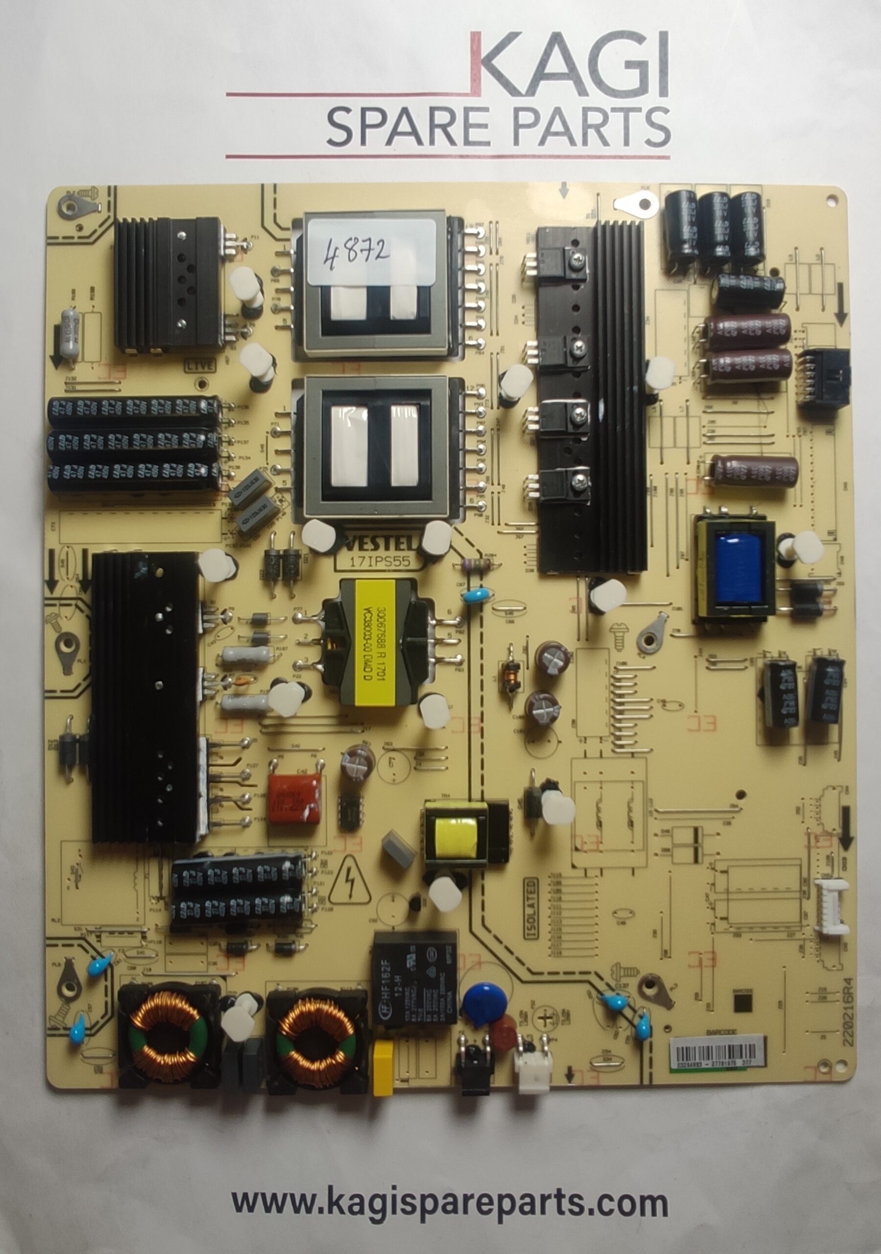 SCHEDA ALIMENTAZIONE TOSHIBA VESTEL 17IPS55 23264983 MOD TD-E433 NUOVA ORIGINALE