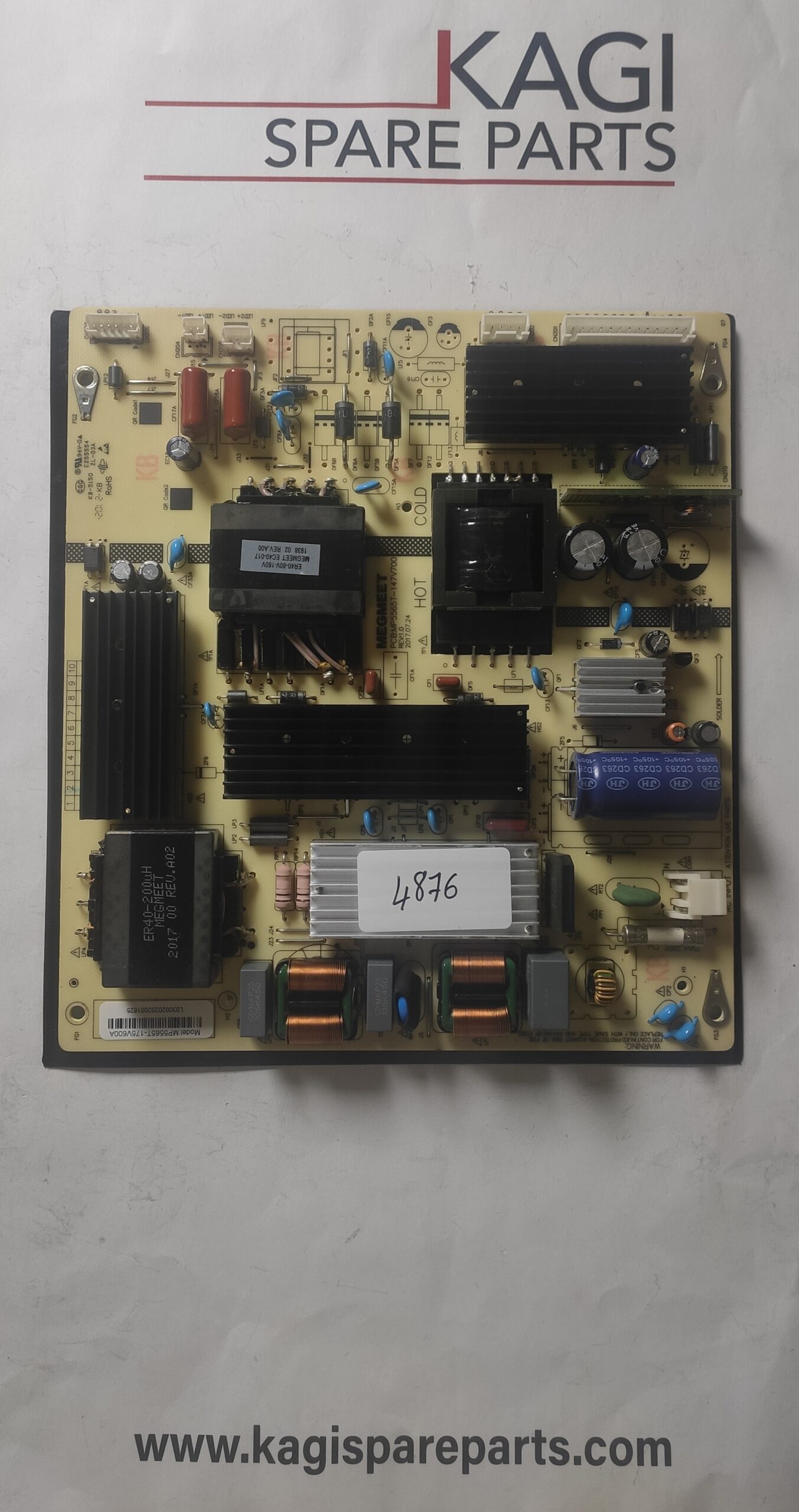 SCHEDA ALIMENTAZIONE PER SMART TECH PCB:MP5565T-147V700 REV_1.0 MOD SMT55F30UC2M1B1 NUOVA ORIGINALE