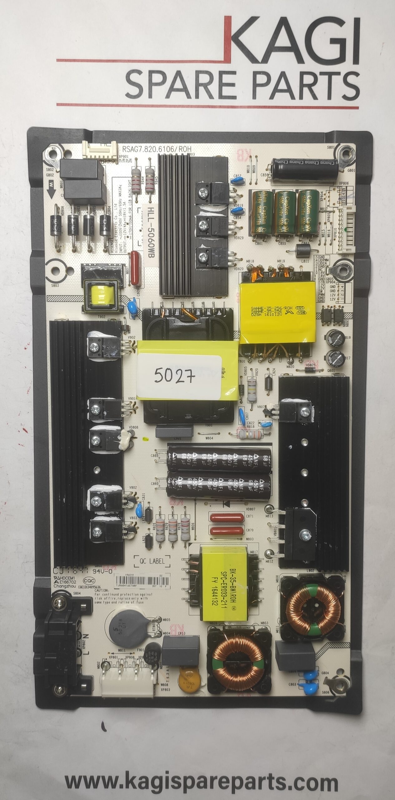 scheda alimentazione per tv HISENSE RSAG7.820.6106/ROH mod H55M3300 nuova originale