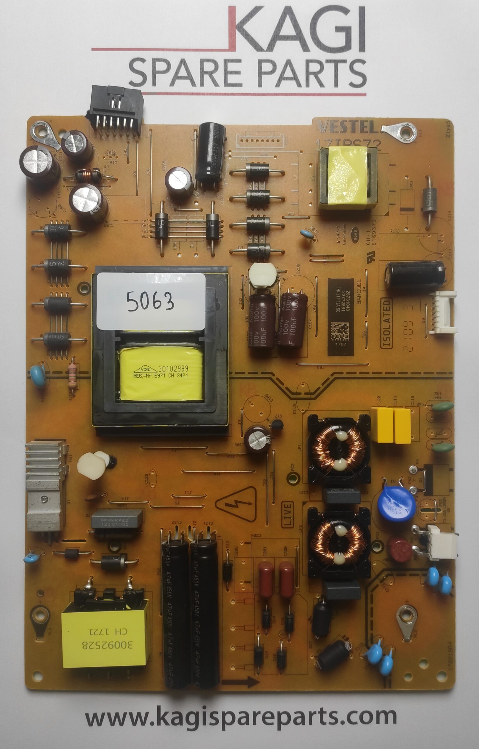 Scheda Alimentazione PER TV HITACHI BARCODE 17IPS62 23620951 Mod 32la3b63dai 2 Nuova Originale - Foto 3